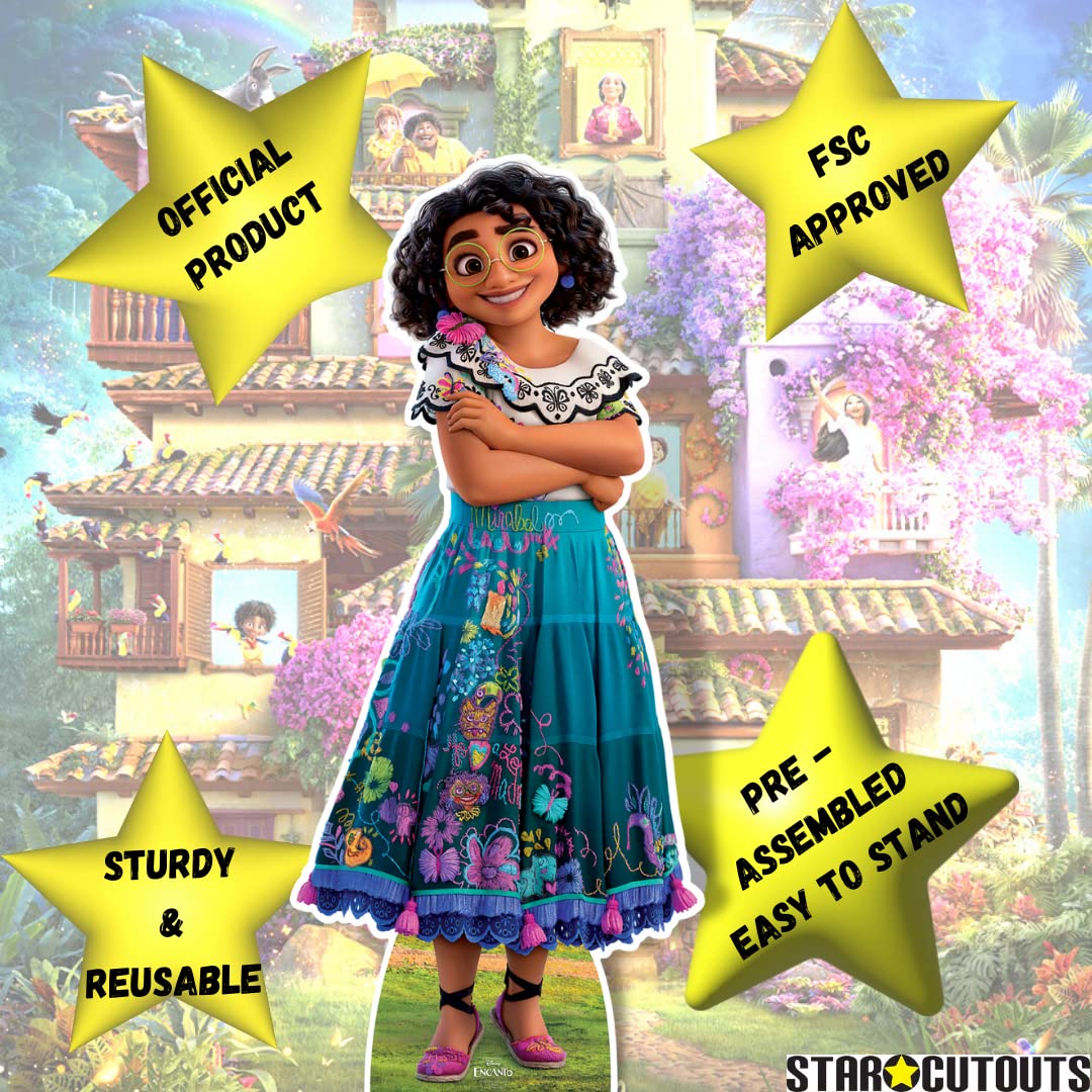 STAR CUTOUTS SC4104 Mirabel Encanto Life-Size Cardboard Cutout Standee - Free 2pc Mini Party Decorations & Gift (Red) | Perfect for Disney Movie Themed Parties, Birthday Decorations & Photo Booths