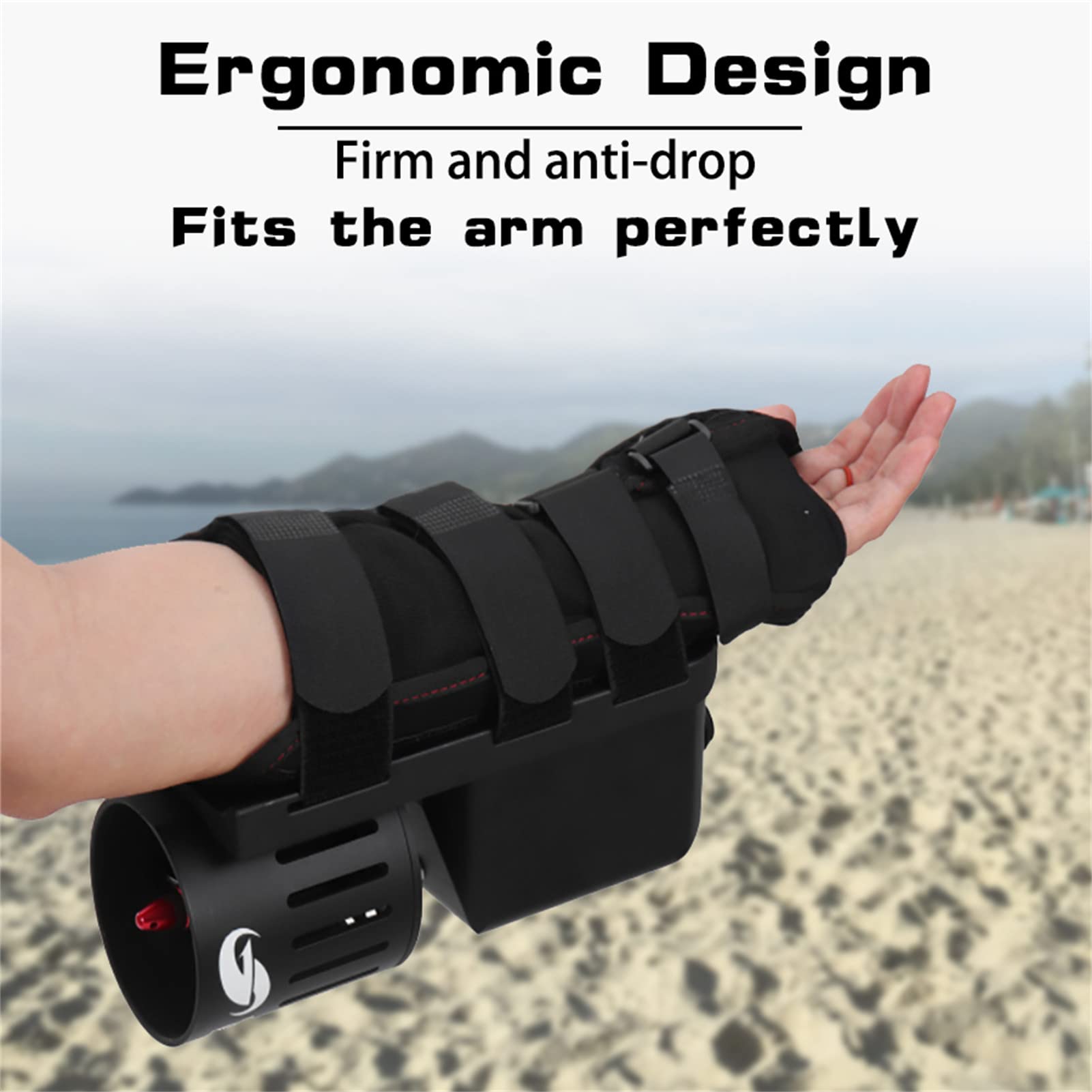 65ft Waterproof Underwater Scooter - Hands-Free Arm Mounted Sea Scooter for Snorkeling, Swimming & Scuba Diving | Portable Diving Gear with Accelerator Control | Perfect for Ocean Exploration, Pool Fun & Underwater Adventures