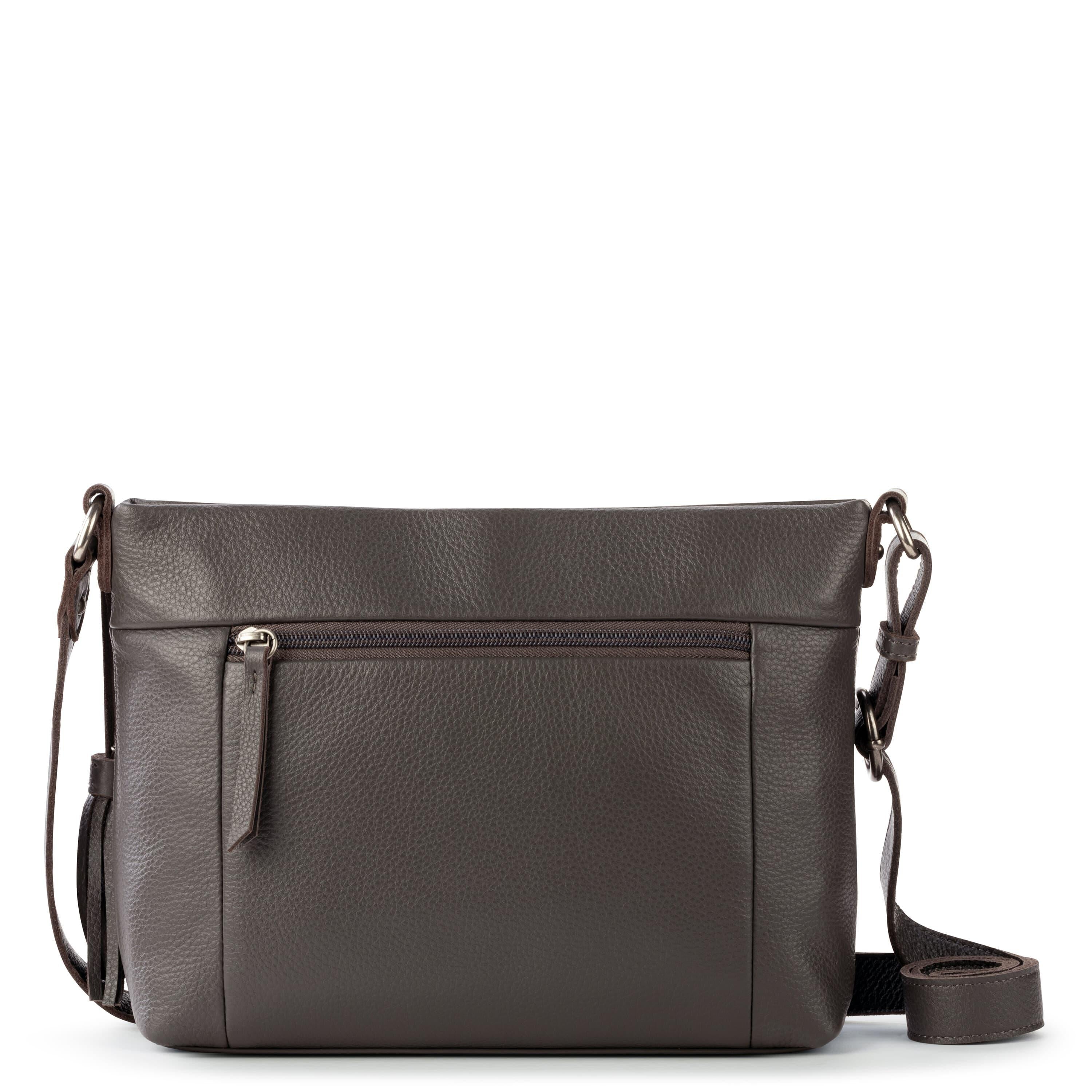 Melrose Crossbody Leather Bag for Women - Stylish Slate Gray Purse for Everyday Use, Travel & Shopping