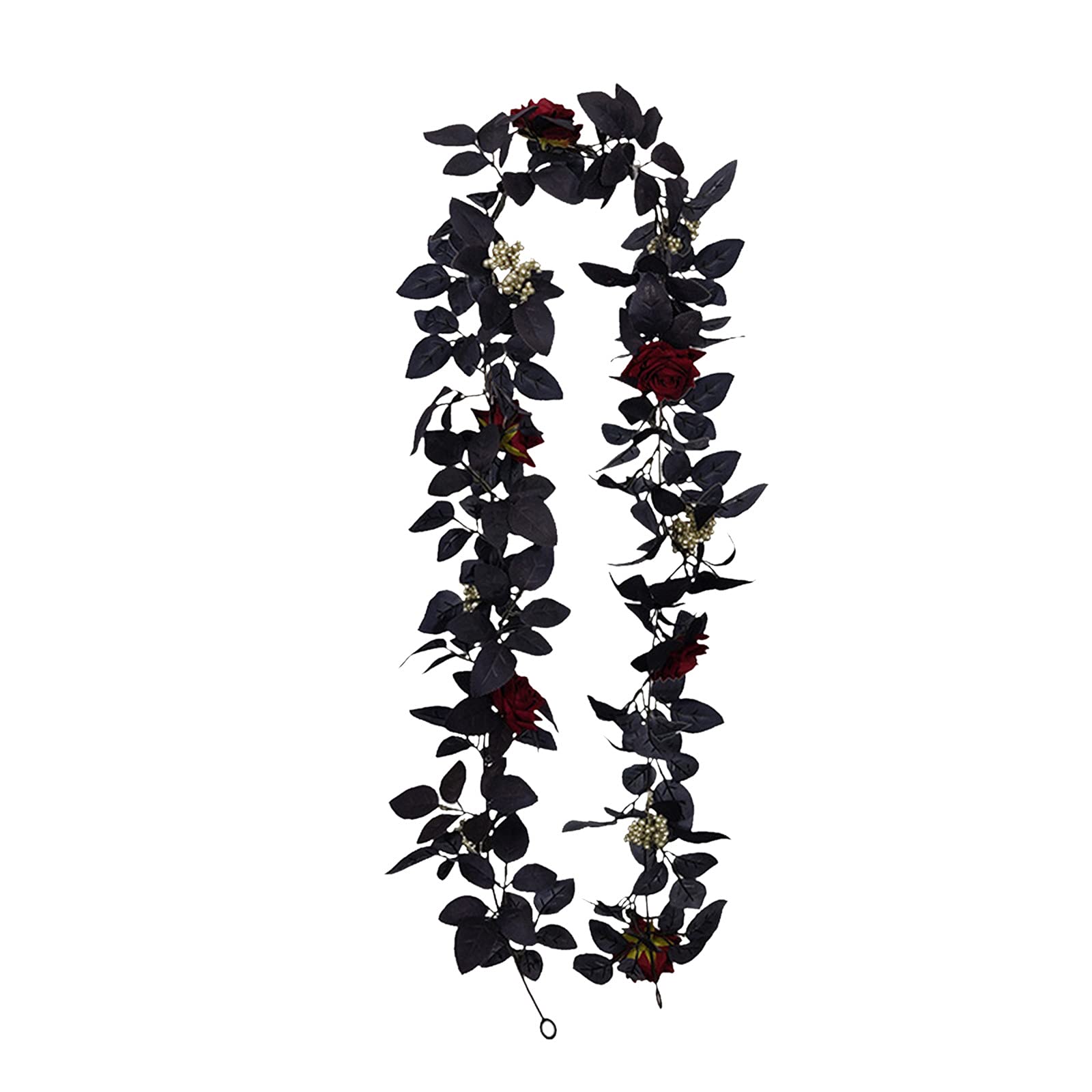 Artificial Maple Leaves Wall Decor - Black Faux Fall Leaves for Home Interior, Halloween Party & Seasonal Decorations - Perfect for Wall Hanging, Table Centerpieces, and DIY Craft Projects