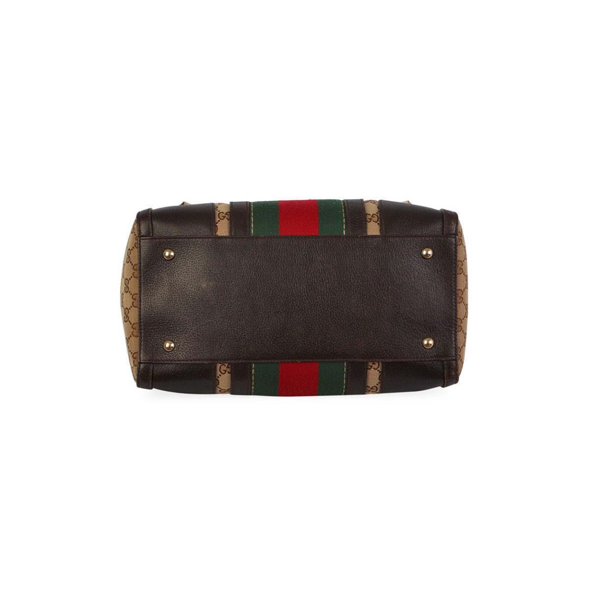 Gucci Vintage Boston Bag with Embroidered Bee Design in Dark Brown - Perfect for Casual Outings, Travel, and Everyday Luxury