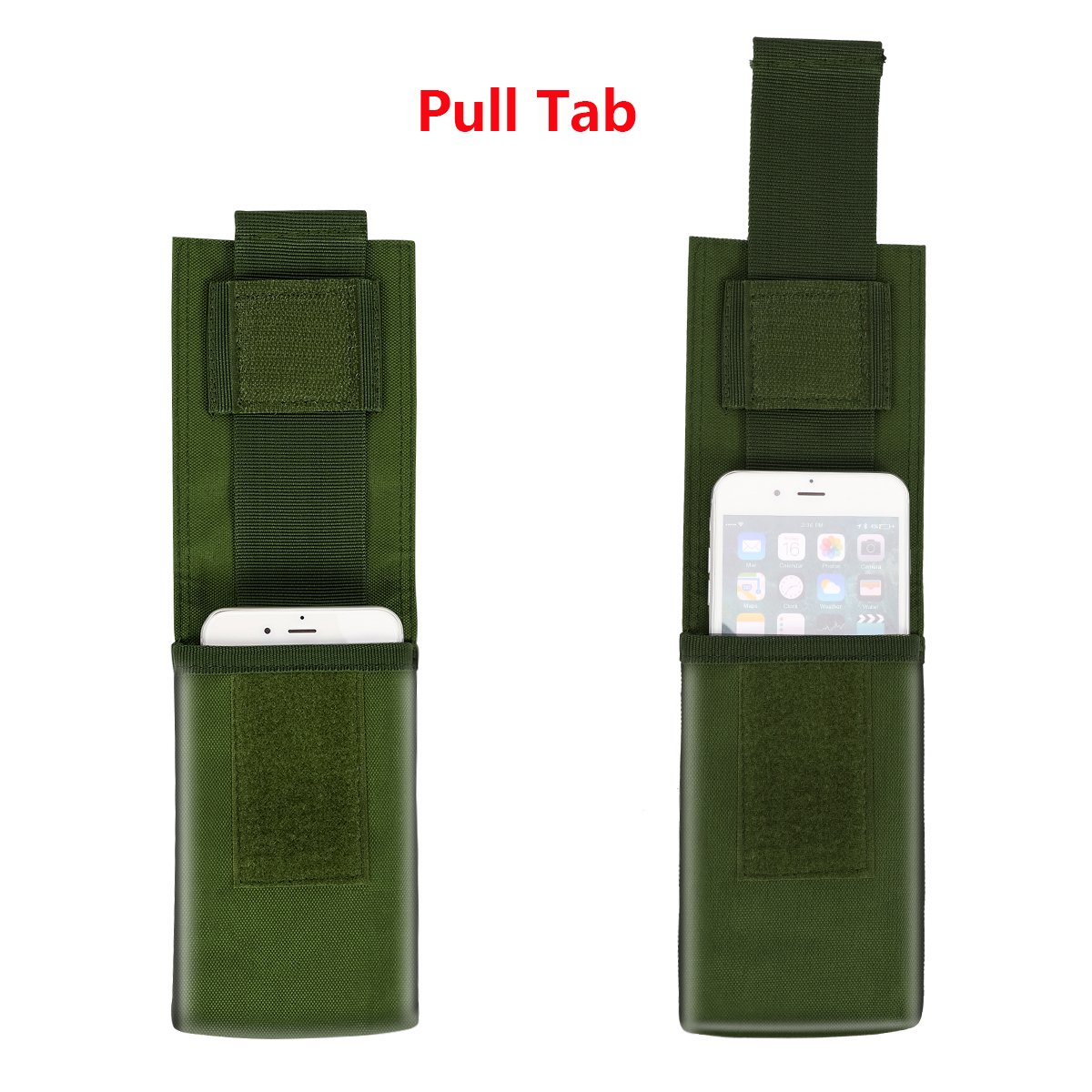 IronSeals Tactical MOLLE Phone Pouch Holster - Waist Belt Pouch with Quick Release Tab for iPhone 16 Pro Max/16 Pro/16/15 Pro Max/14 Pro Max/13 Pro Max/12 Pro Max/11 Pro Max - Perfect for Hiking, Camping & Outdoor Activities