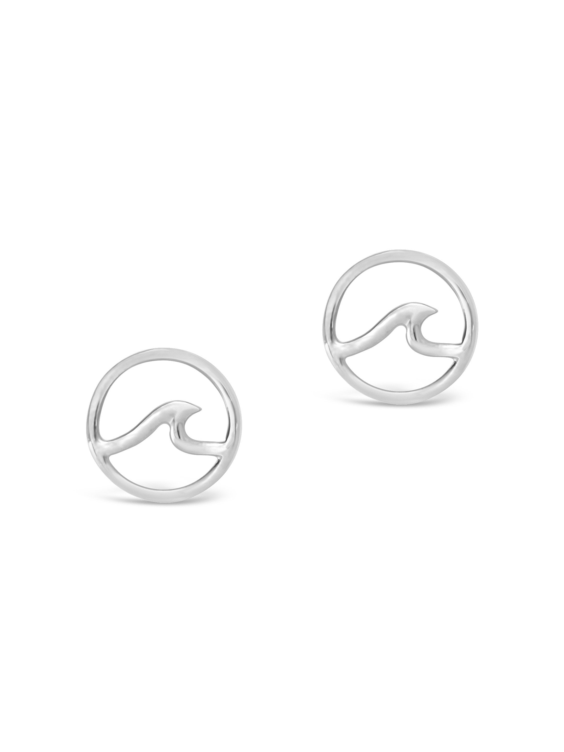 925 Sterling Silver Wave Stud Earrings for Women - Hypoallergenic & Tarnish Resistant - Perfect for Everyday Wear, Gifts, and Beach Outfits