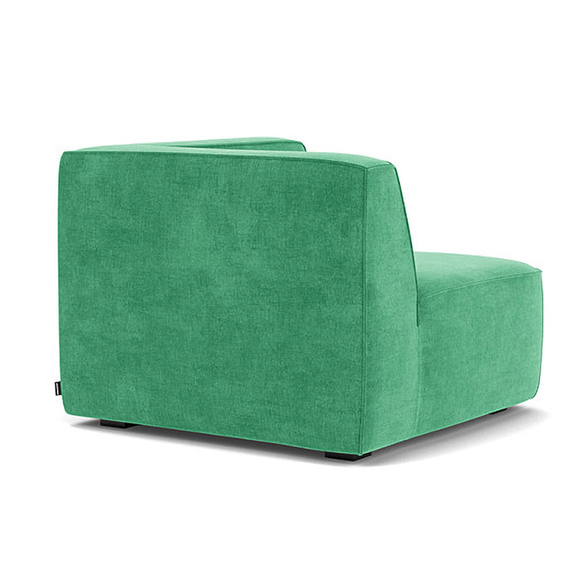 Modern Dane Fabric 1-Seater Left Corner Modular Sofa - Compact Sectional Couch for Small Living Rooms & Apartments