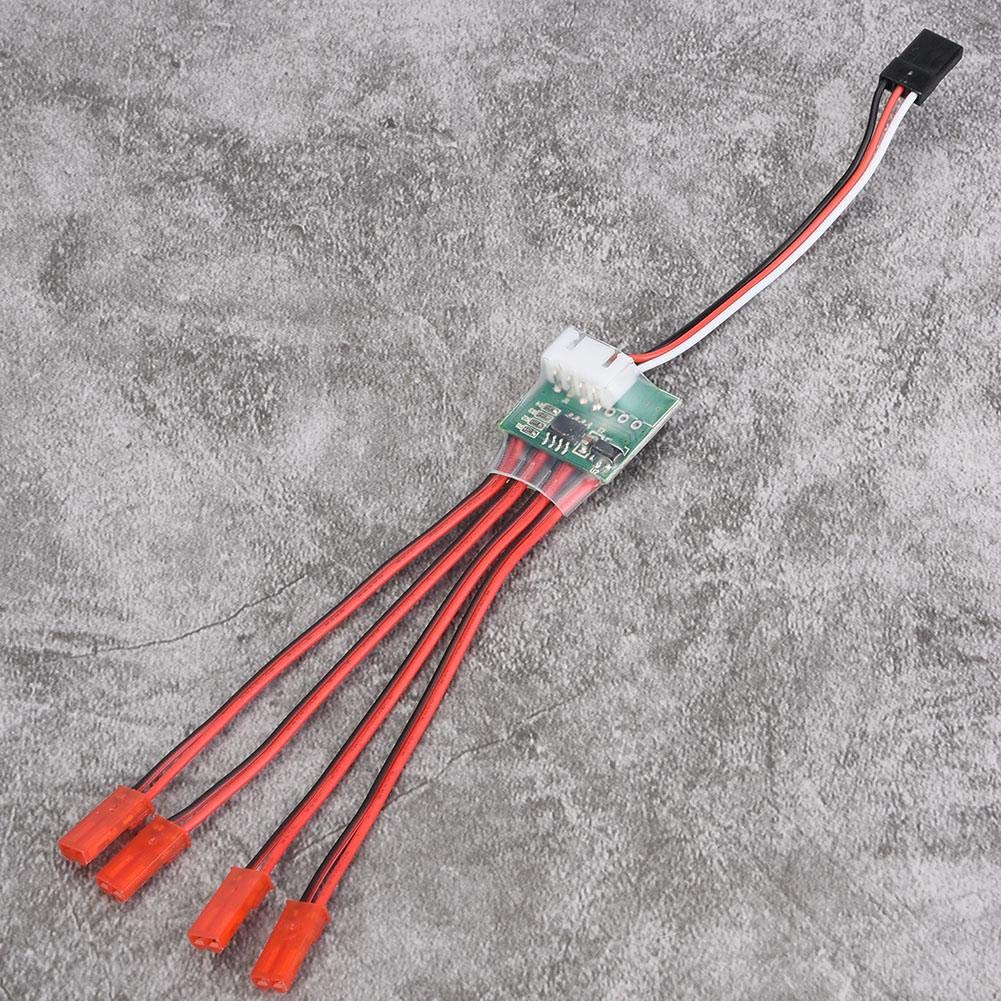 Dilwe RC Aircraft LED Light Bar & Strip Controller for Remote Control Airplane - 3S Compatible - Perfect for Night Flying & RC Plane Customization