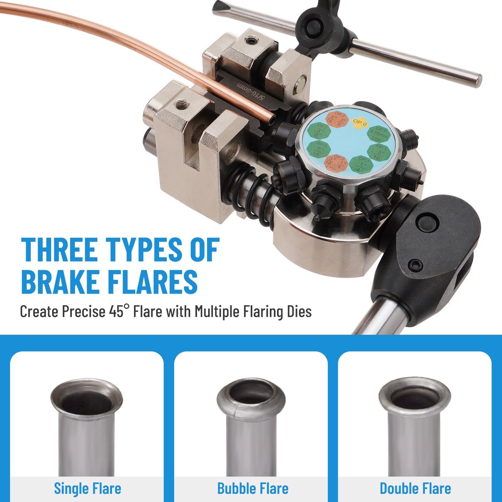 Professional Brake Line Flaring Tool Kit - 3/16