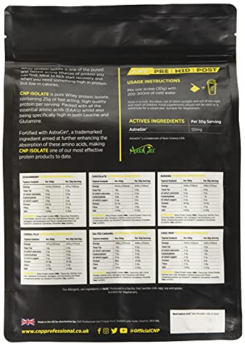 CNP Professional Pro Isolate Premium Whey Protein Powder - 900g (30 Servings) Cereal Milk Flavor | High Protein Supplement for Muscle Recovery & Growth | Perfect for Post-Workout, Breakfast Smoothies & Healthy Snacks