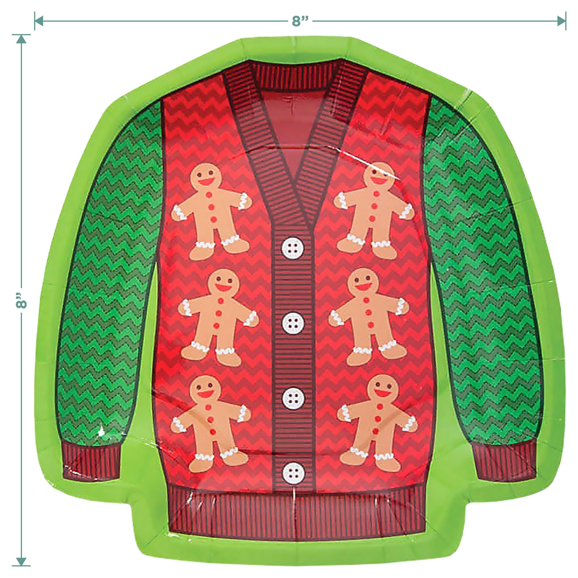 Ugly Christmas Sweater Party Supplies - 16 Dessert Plates & Beverage Napkins Set for Tacky Holiday Parties | Perfect for Christmas Office Parties, Family Gatherings & Festive Celebrations