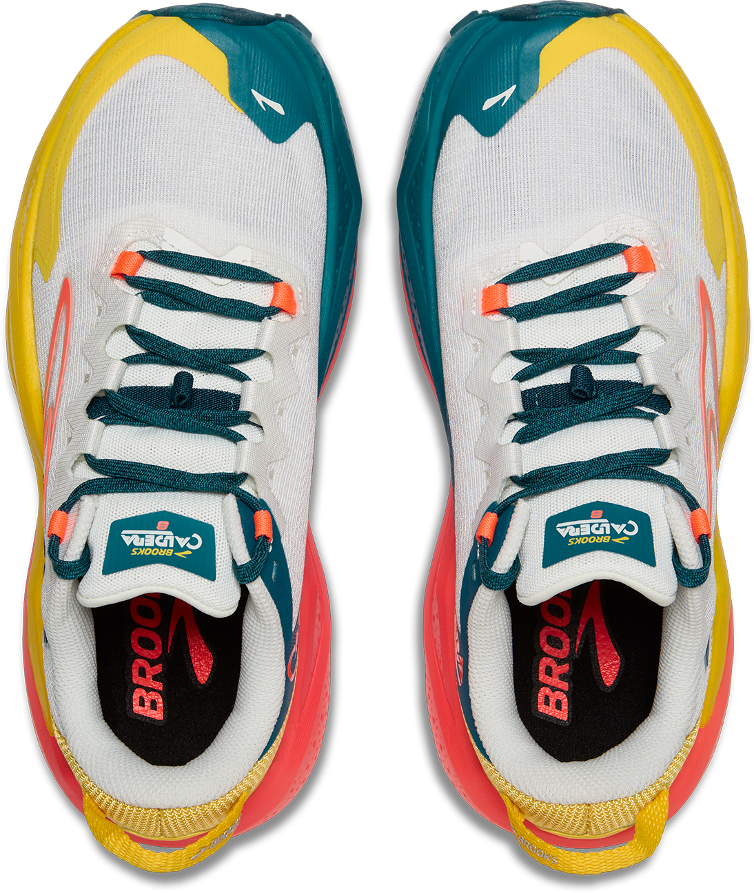 Women's Caldera 8 Trail Running Shoes - Lightweight Hiking Sneakers for Women in Bit of Blue/Quince/Flame | Perfect for Outdoor Adventures, Hiking & Trail Running