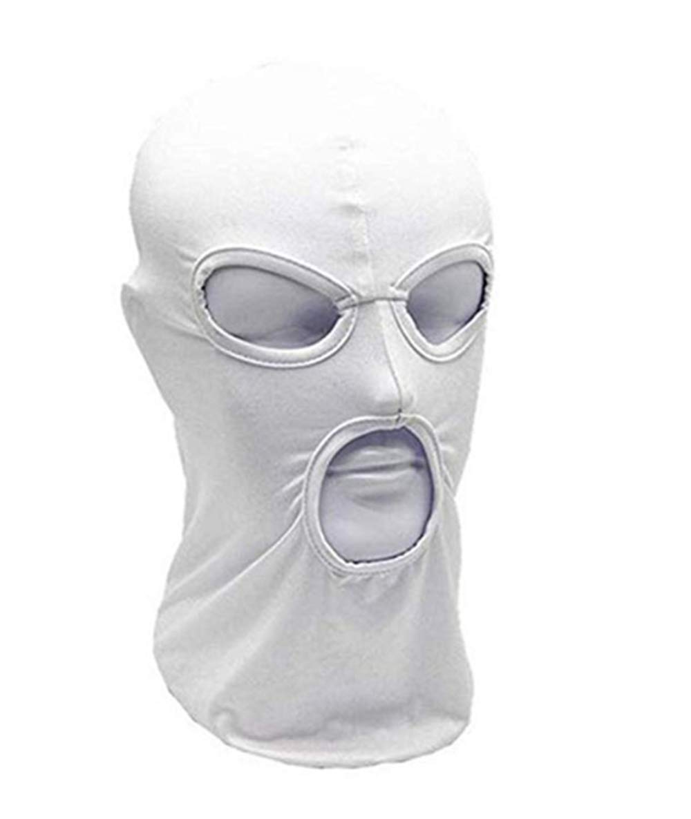 3 Hole Full Face Mask for Men & Women - Breathable Thin Balaclava for Motorcycle, Bike, Hunting, Cycling, Skiing & Outdoor Sports - Cold Weather Protection Gear