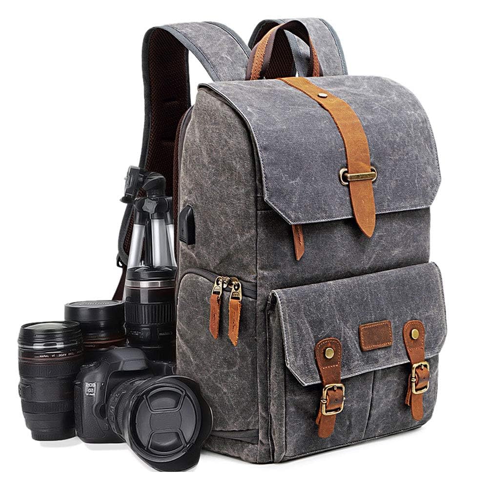 UBAYMAX Waterproof DSLR Camera Backpack - Anti-Shock Travel Bag for Canon Nikon Sony Olympus with 15.6 Inch Laptop Compartment | Perfect for Hiking, Travel & Photography