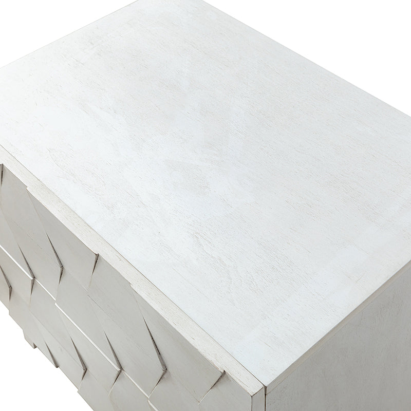 2-Drawer Nightstand with Built-in USB Outlets - Modern Bedside Table for Charging Devices, Perfect for Bedroom, Living Room, or Office