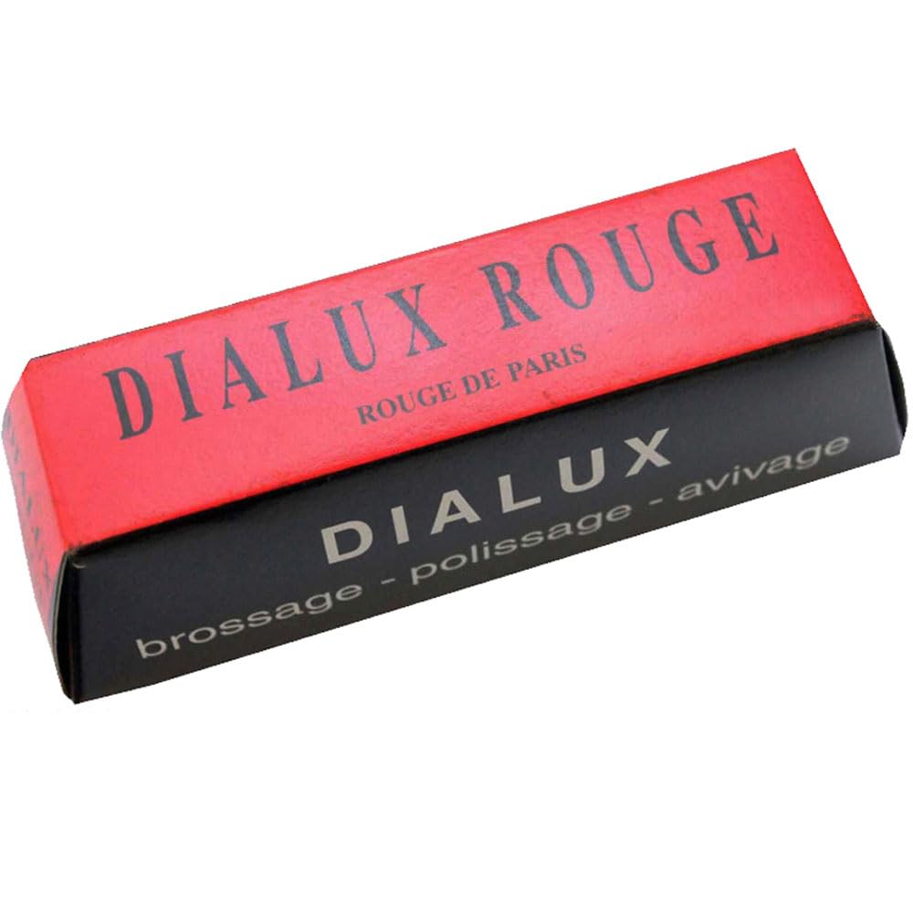 Premium Red Dialux Jewelers Polishing Compound Rouge Bar - Professional Metal Polishing Wax for Jewelry, Silver, Gold & Watch Repair - Ideal for Bench Jewelers & DIY Metal Polishing Projects