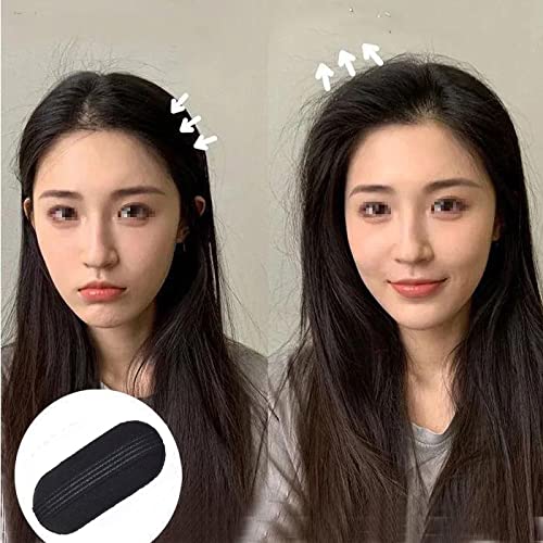 3 Pairs Sponge Bump It Up Hair Volume Clips - Large & Small Hair Base Styling Pads for Women & Girls - Instant Root Lift & Volume Boost for Updos, Ponytails & Everyday Hairstyles