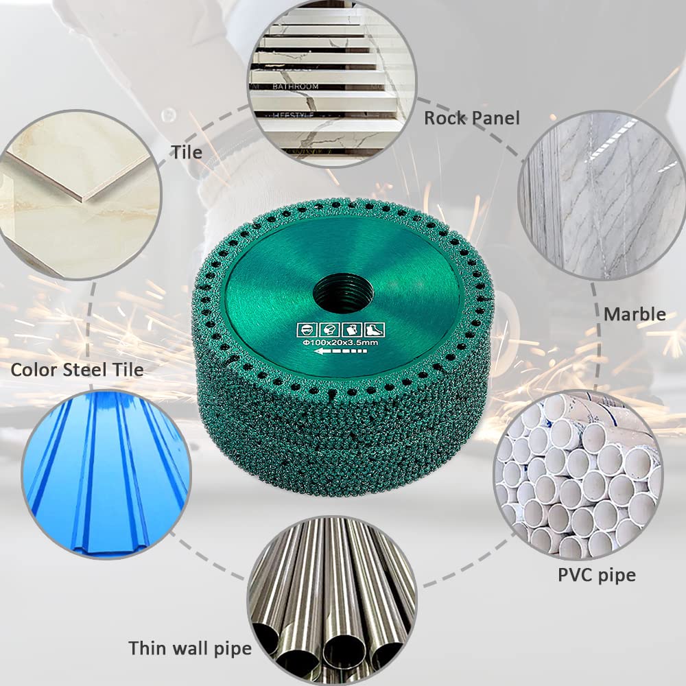 3 Pack 4 Inch Diamond Ultra-Thin Cutting Discs for Angle Grinder - Indestructible Saw Blades for Ceramic, Glass, Metal & Wood Cutting - Perfect for DIY Projects, Home Renovation & Construction Work