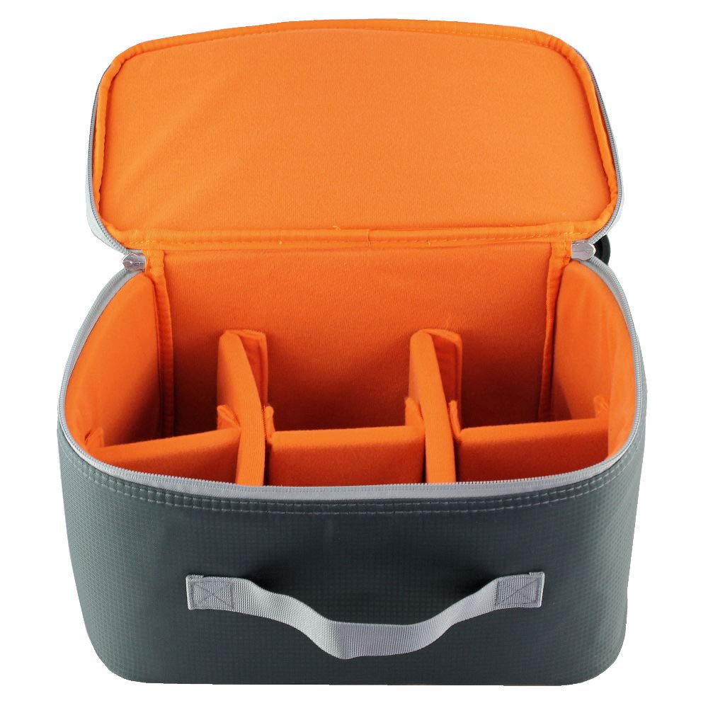 Rollei Small Inner Case for Traveler Backpack Canyon XL - Compact Protective Storage Pouch for Camera Gear & Accessories - Perfect for Hiking, Travel & Outdoor Photography (Gray)