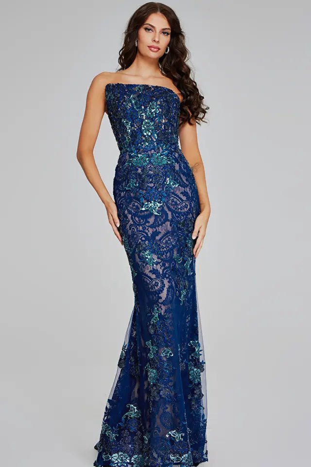 Jovani 40847 Women's Elegant Evening Dress for Prom, Party & Special Occasions - Formal Gown with Beading & Sequins