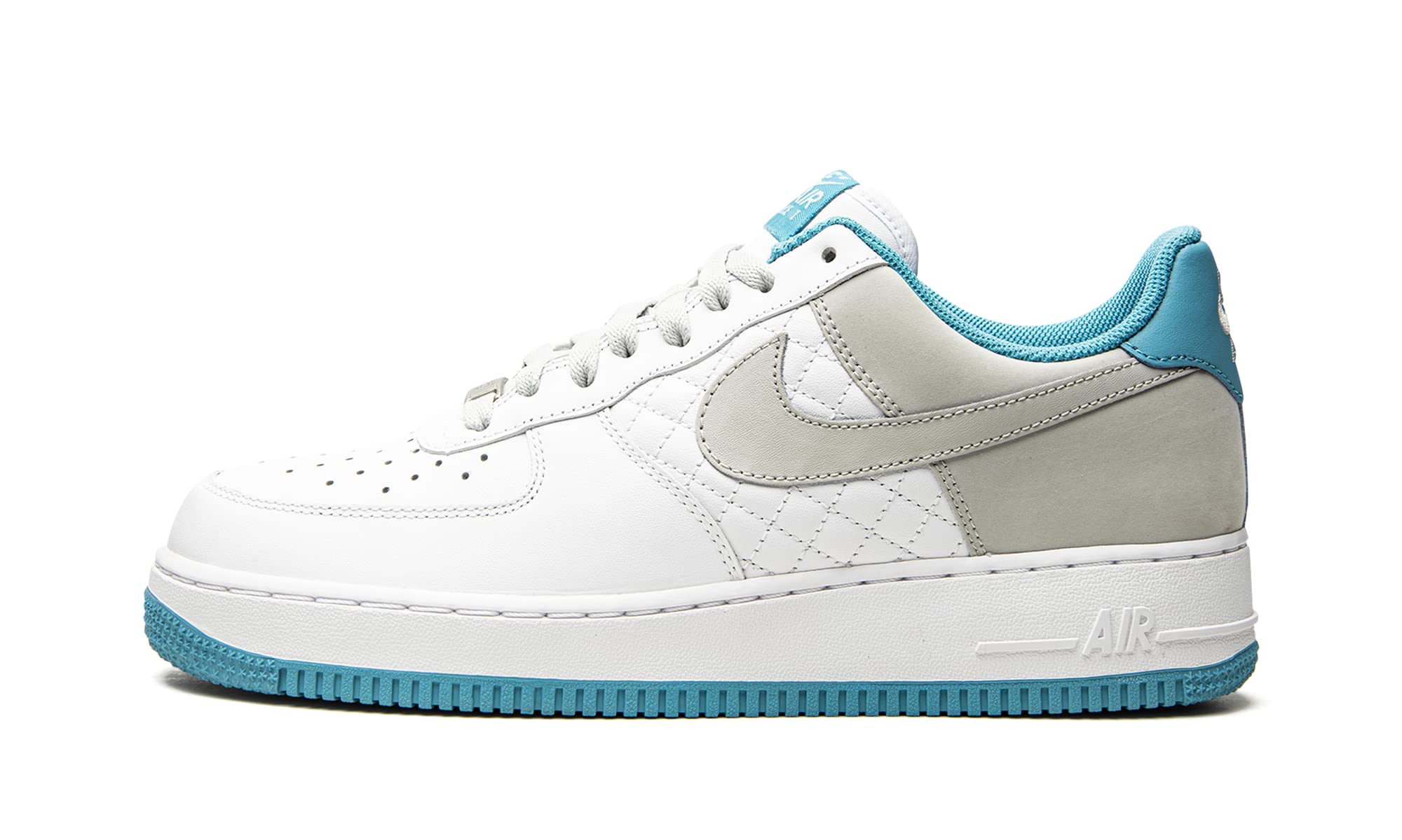Nike Women's Air Force 1 Metallic White Sneakers - Fashionable Athletic Shoes for Casual Wear, Gym & Street Style
