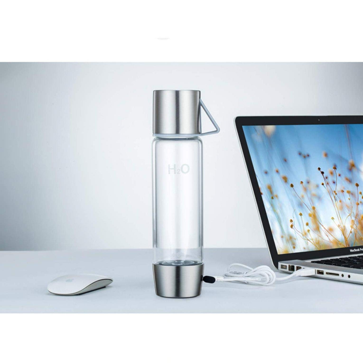 Hydrogen-Rich Water Cup - 3-Minute Micro-Electrolysis Water Bottle for Health & Wellness - Perfect for Gym, Travel & Daily Hydration