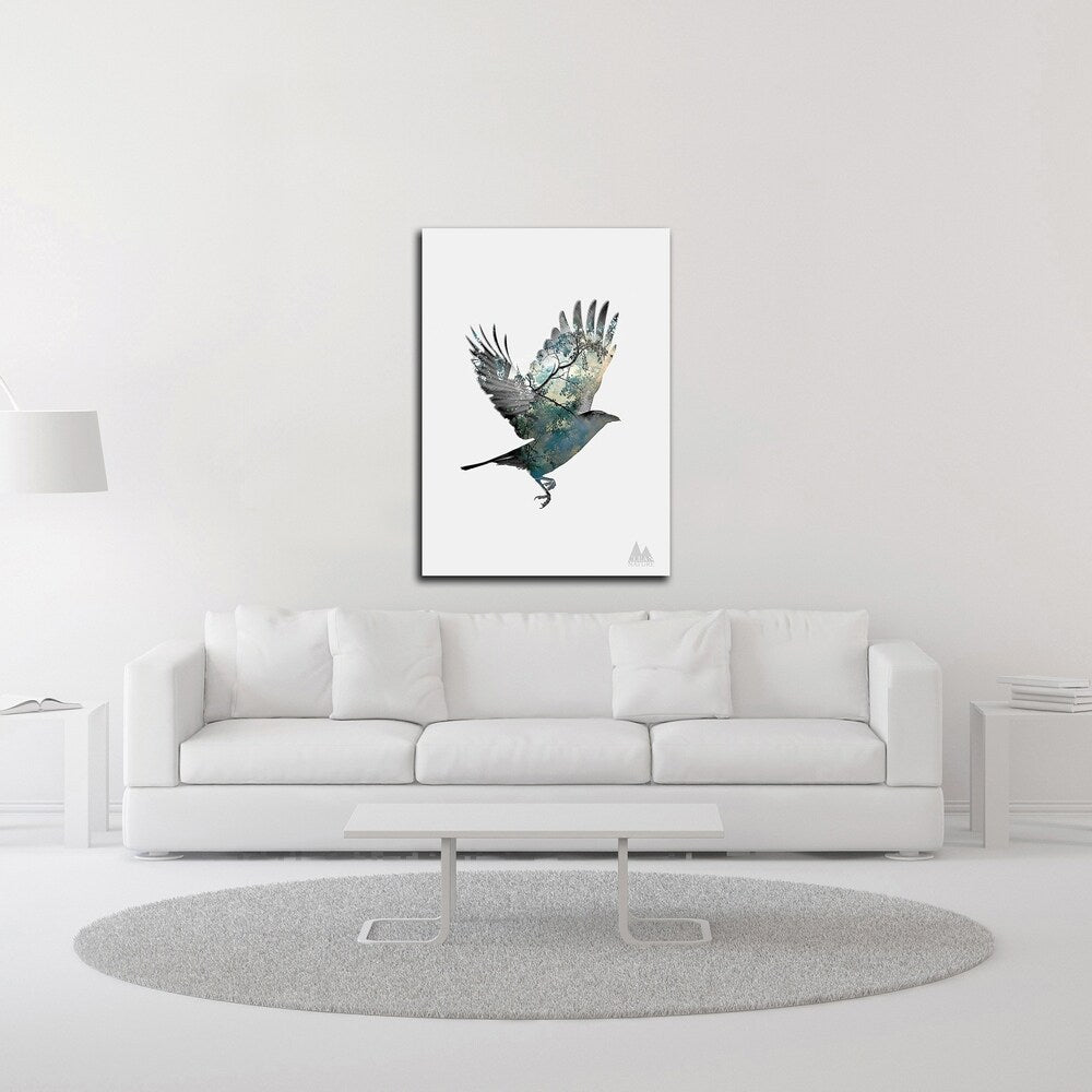 Bird by Clean Nature - Premium Canvas Wall Art Print, Ready to Hang - Perfect for Living Room, Bedroom & Office Decor