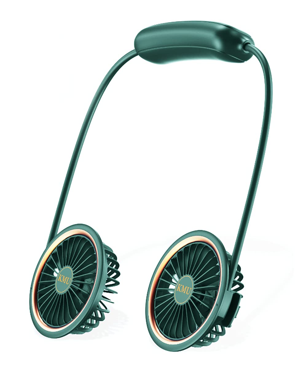 Rechargeable Portable Neck Fan for Women, Men & Kids - 4800mAh Battery Operated Personal Hanging Fan with Strong Wind & Low Noise - Perfect for Travel, Sports, Outdoor Activities, Office & Home Use