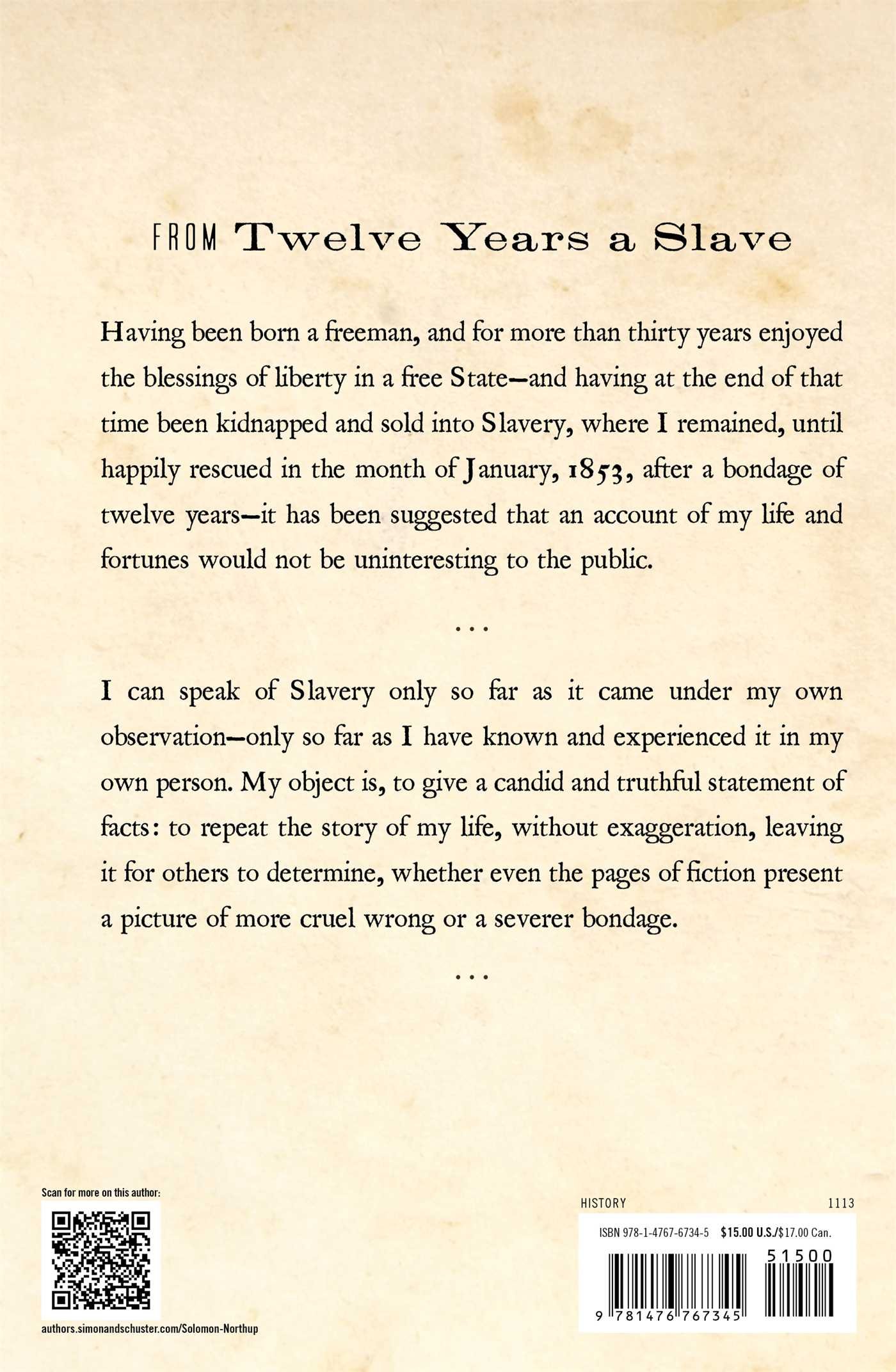 Twelve Years a Slave - Memoir of Solomon Northup - Historical Biography & True Story of American Slavery - Perfect for Book Clubs & History Studies