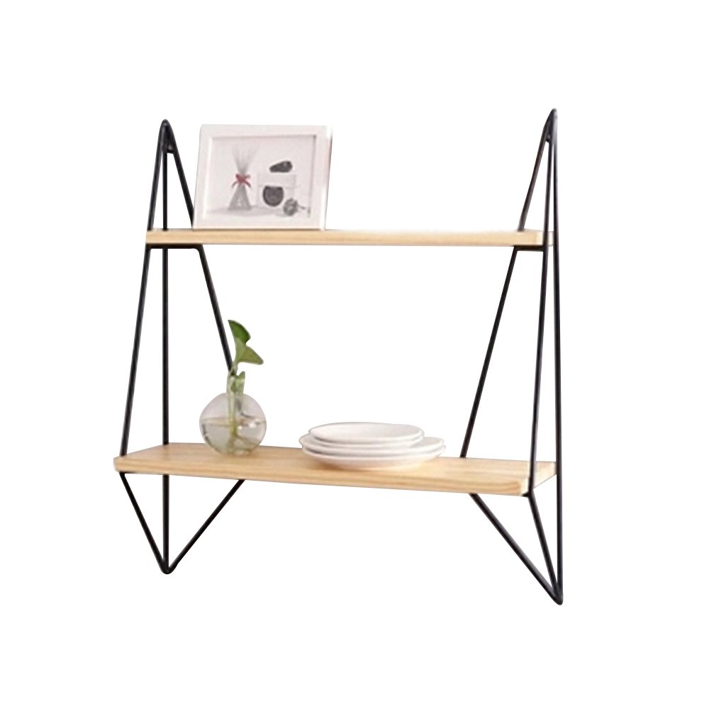 Nordic Wall Shelf - Sturdy Iron & Wood Hanging Bookcase for Living Room, Kitchen, Office - 60x20x70cm Storage Rack with Heavy Duty Load Capacity | Perfect for Home Organization, Space Saving Decor & Displaying Books, Plants, or Decorative Items