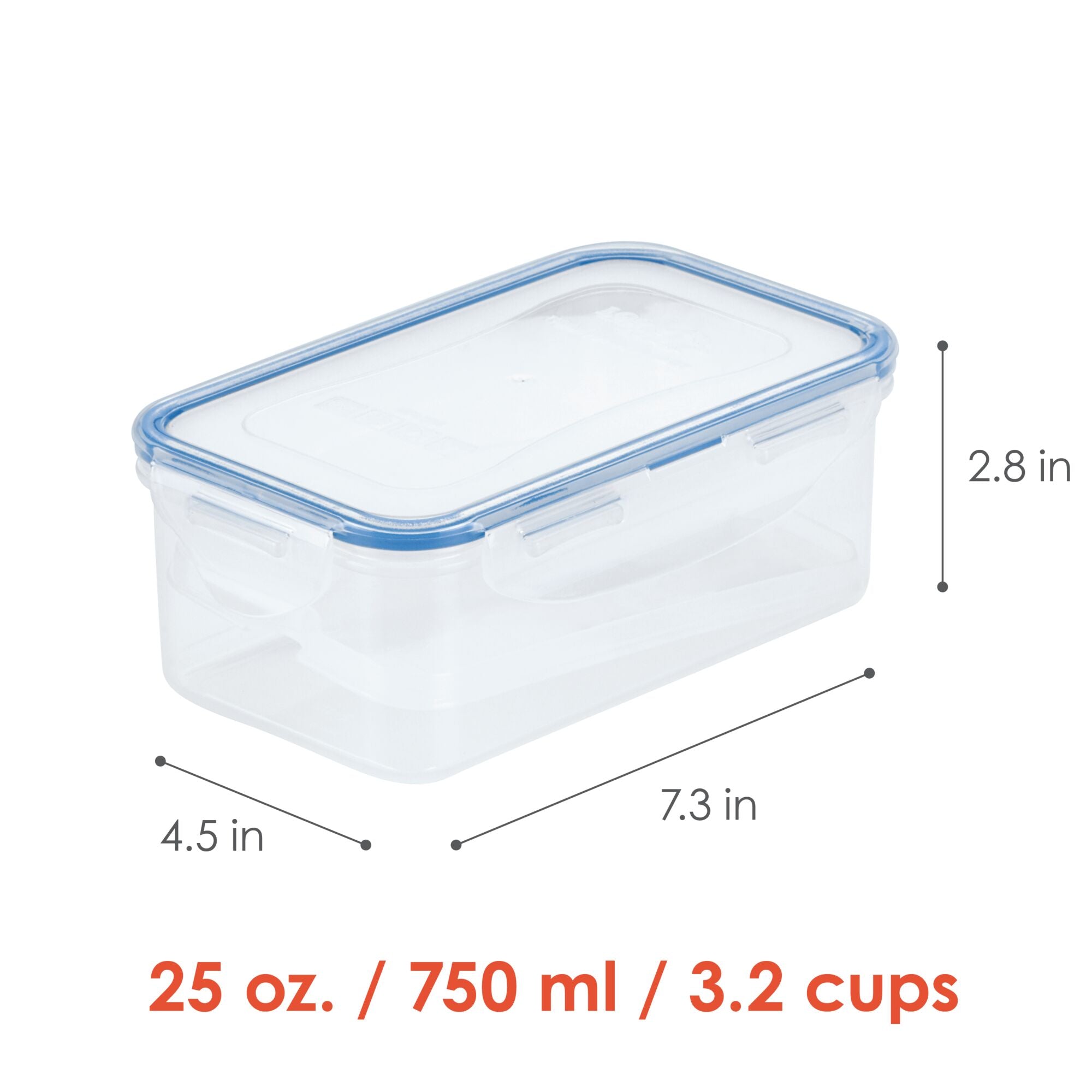 25oz Airtight Butter and Cheese Storage Container - Perfect for Refrigerator, Picnics, and Meal Prep