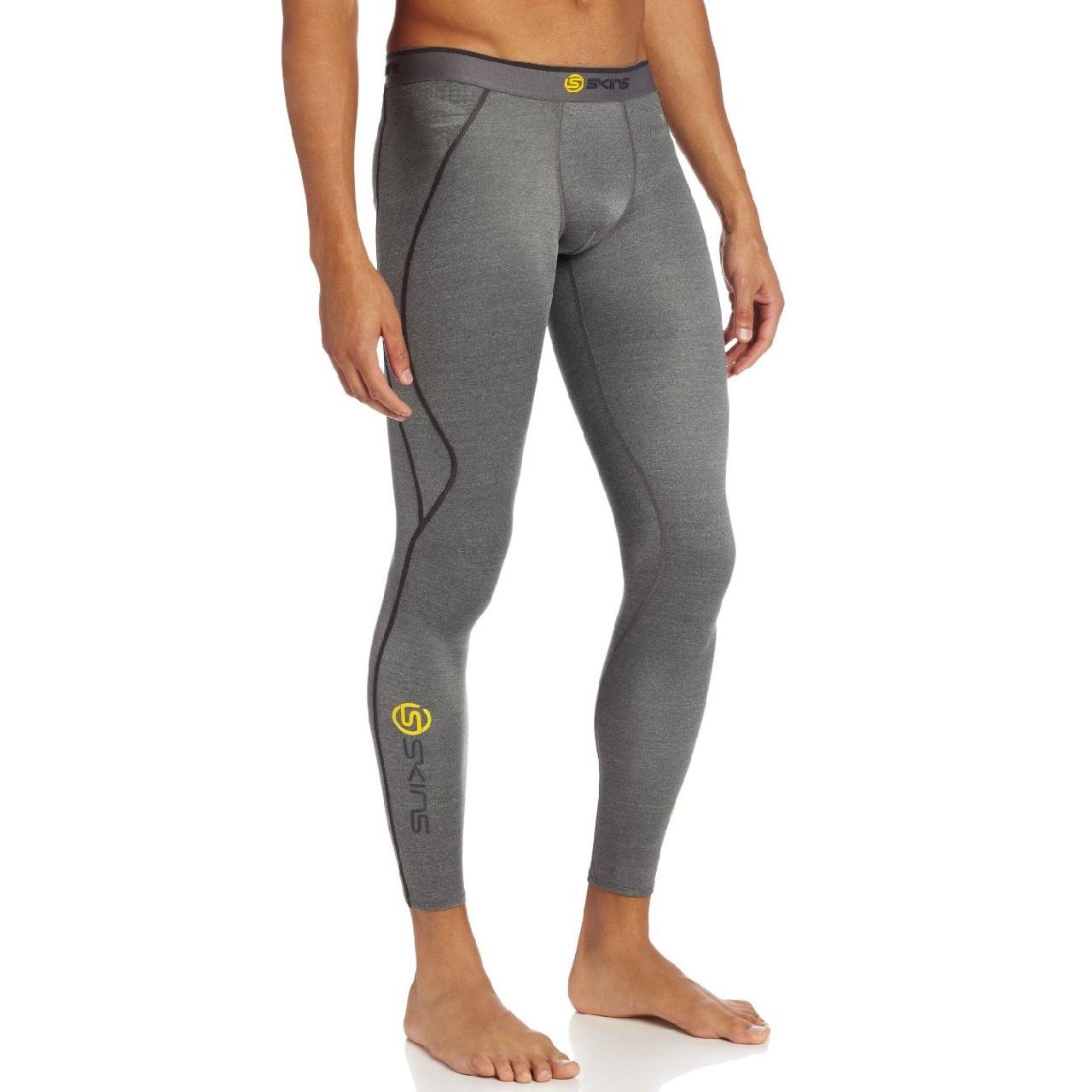 Skins A200 Men's Compression Long Tights - High Performance Workout & Running Base Layer for Training, Recovery & Sports Activities
