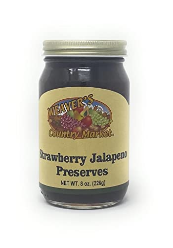 Strawberry Jalapeno Jam - Sweet & Spicy Preserves in 8oz Jars - Perfect for Toast, Cheese Boards & BBQ Glazes | Weaver's Country Market