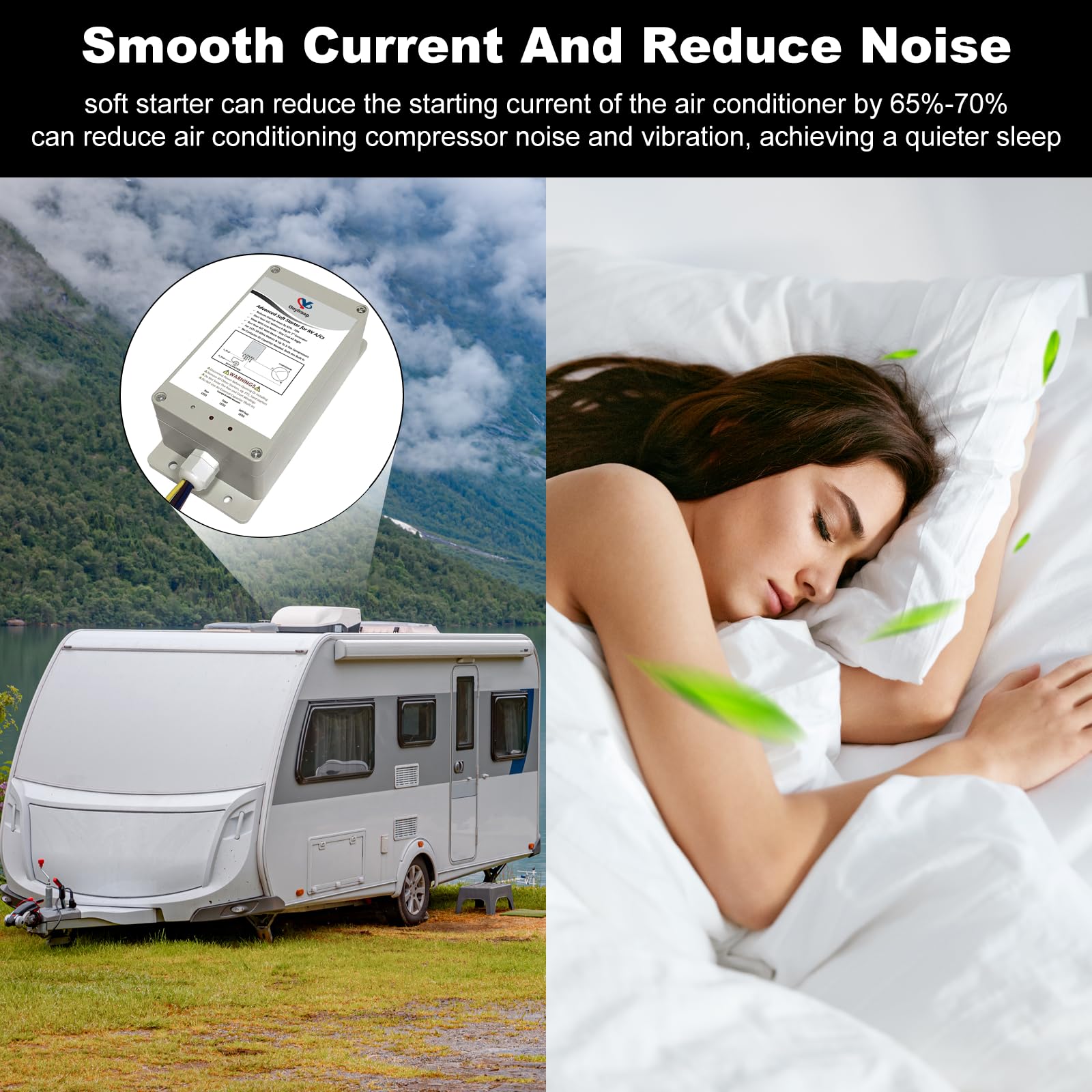 RV Air Conditioner Soft Start Kit - Easy Start for RV AC & Appliances, Works with Small Generators | Perfect for Camping, Boondocking & Off-Grid Power Solutions