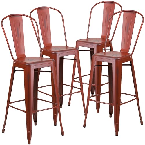 Distressed Kelly Red