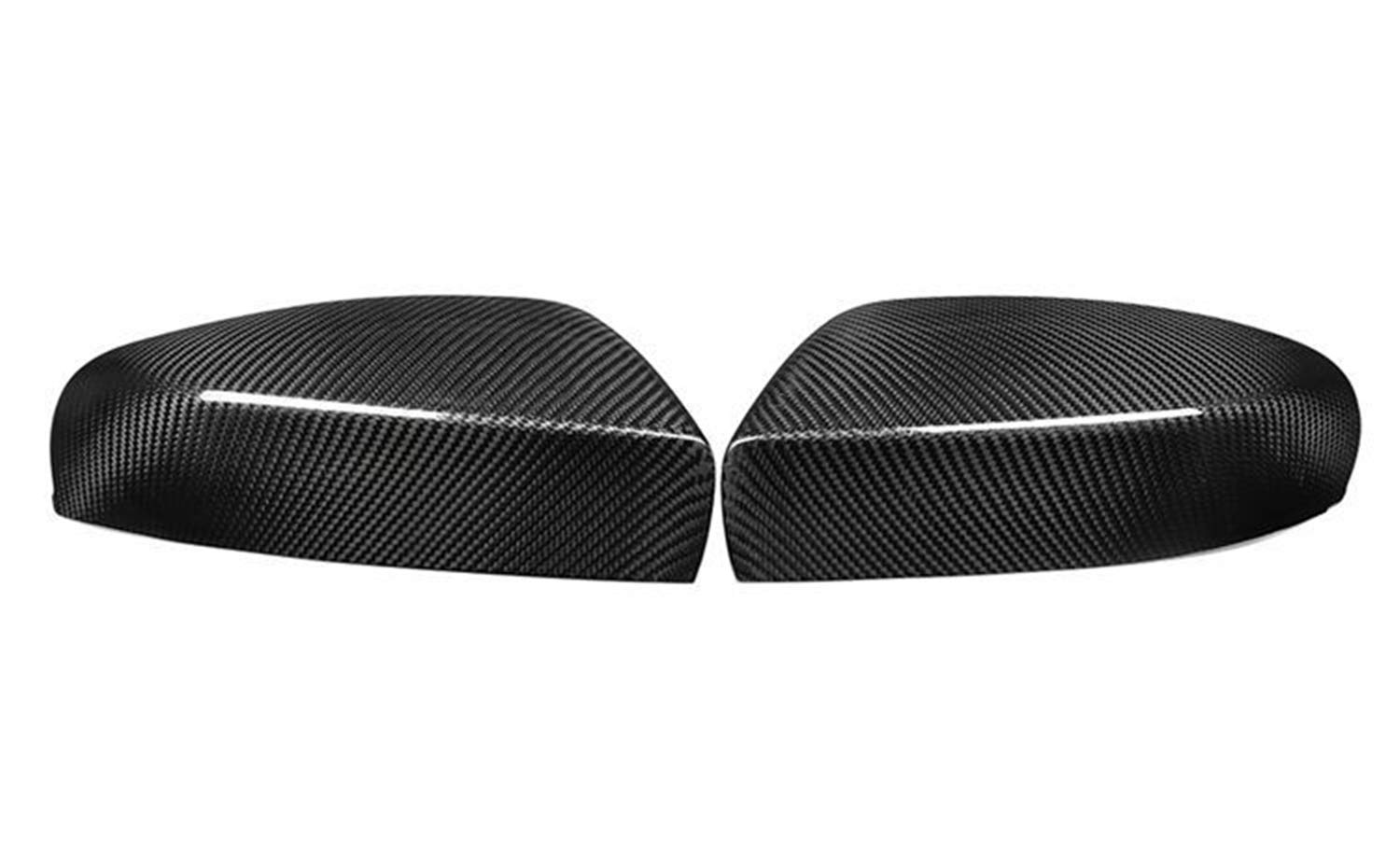 Carbon Fiber Side Mirror Cover for Maserati Ghibli 2017-2020 - Black Real Carbon Fiber Replacement Mirror Trim - Exterior Auto Accessories for Luxury Car Protection & Style Upgrade