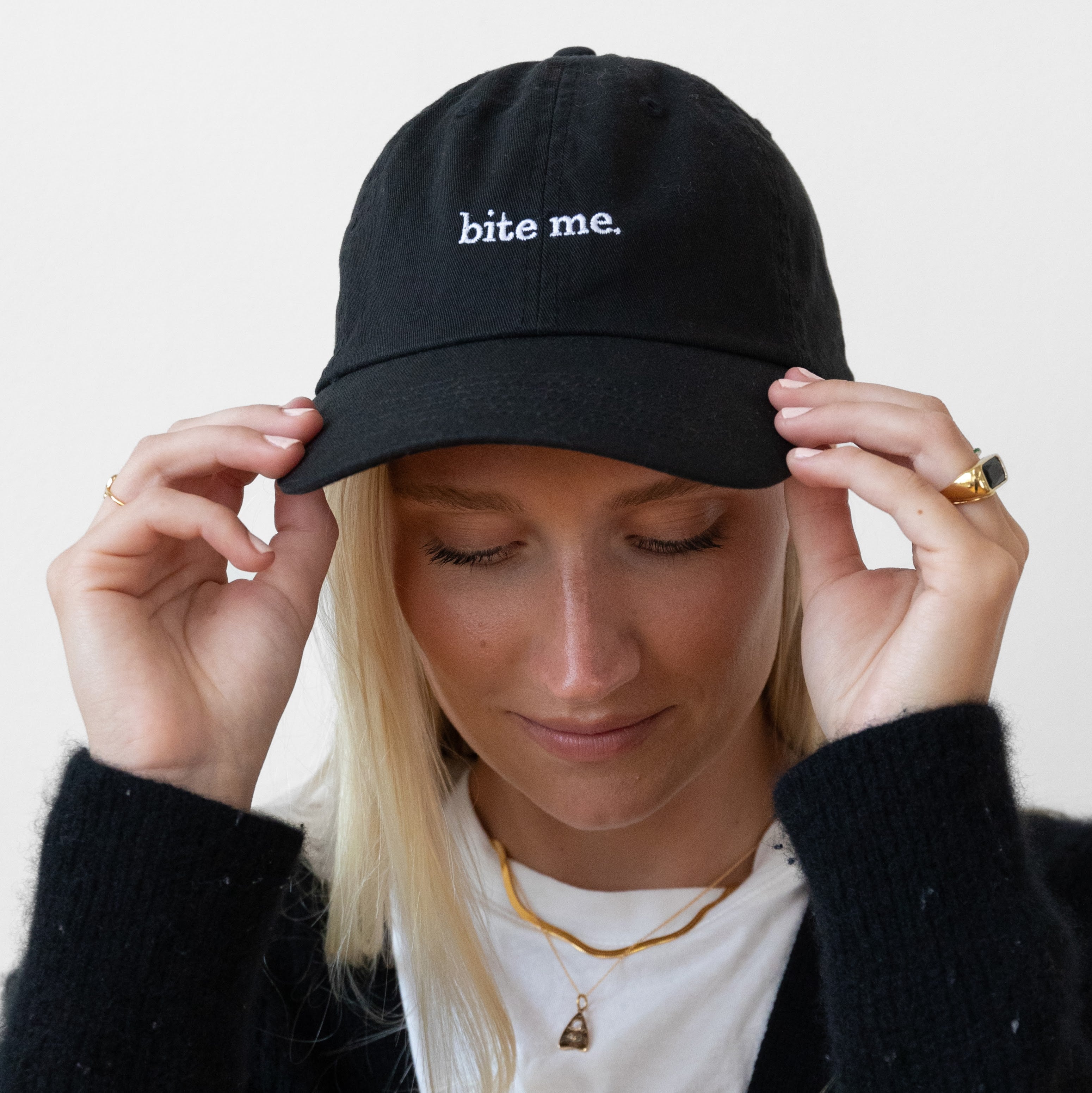 Bite Me Baseball Cap - Adjustable Dad Hat for Men & Women - Perfect for Sports, Outdoor Activities & Casual Wear