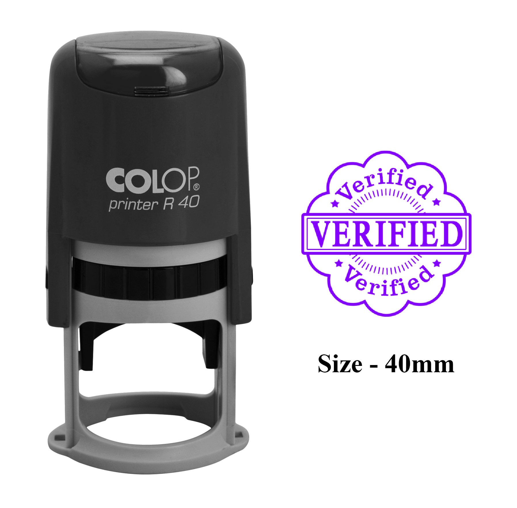 Colop Self-Inking Stamp - Custom Plastic Office Stamp for Business, Legal & Document Verification | Perfect for Contracts, Invoices & Official Paperwork