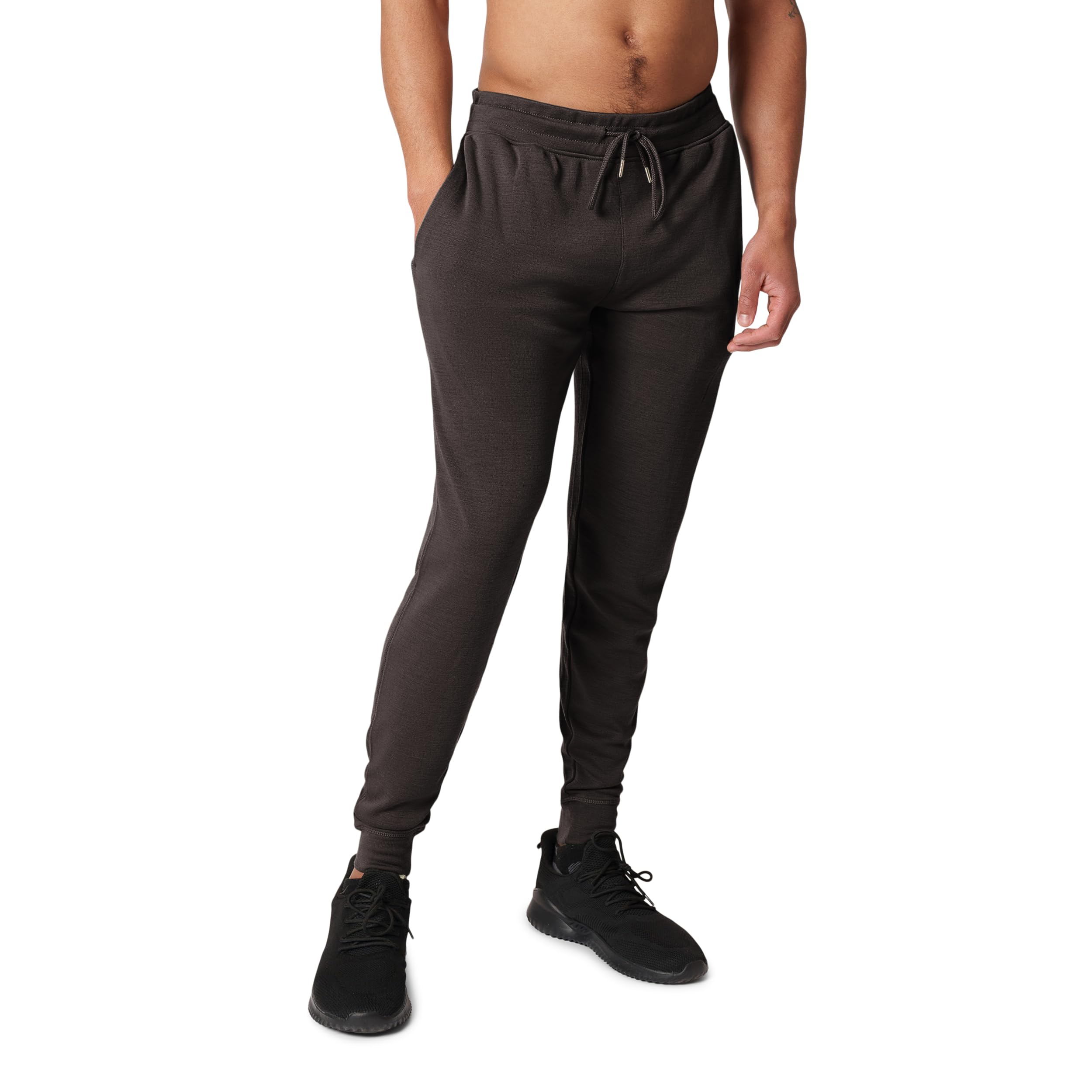 Men's Merino Wool Joggers by Woolly | RWS Certified Eco-Friendly Sweatpants | Warm & Soft Winter Lounge Pants | Seattle Designed for Home, Travel & Outdoor Activities