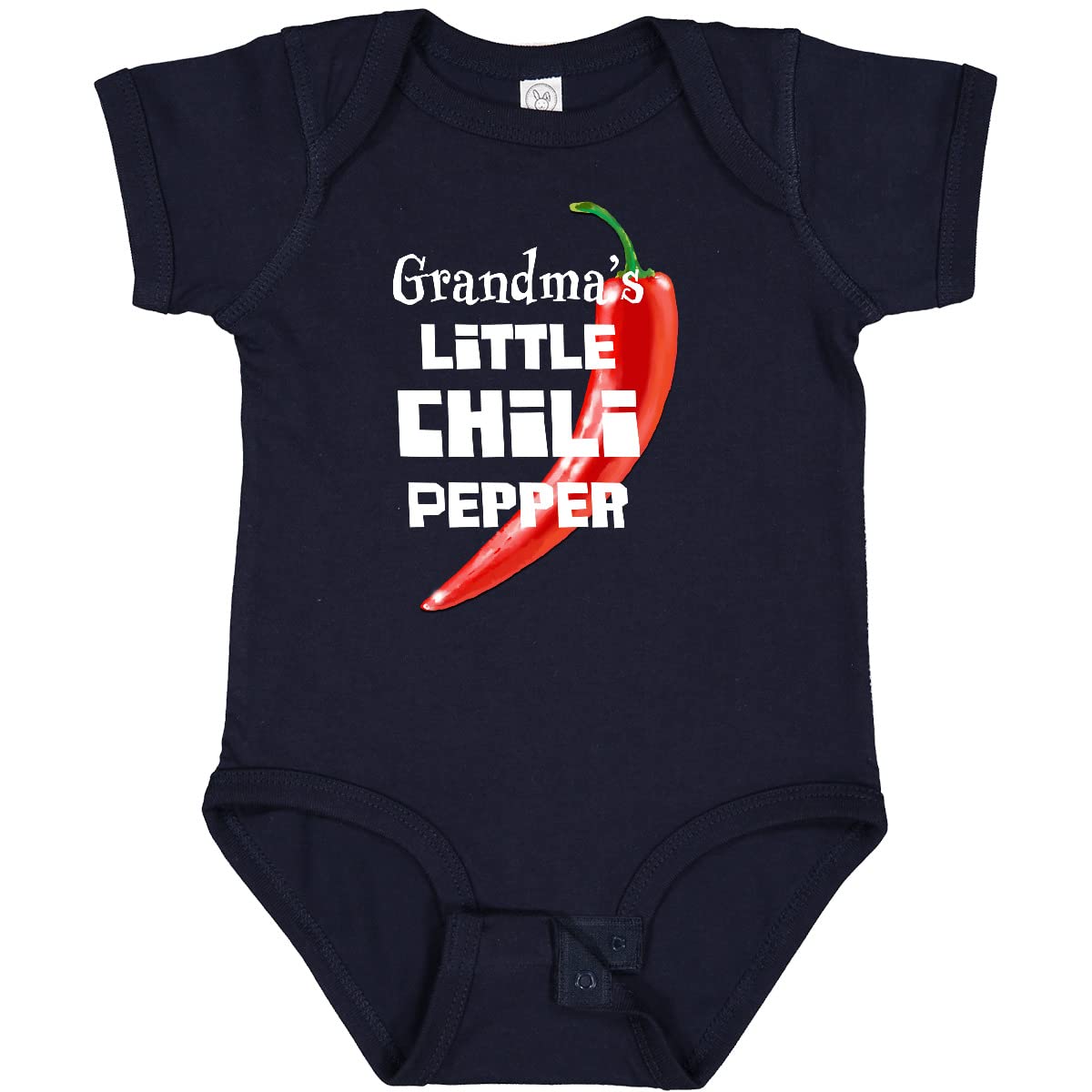 Inktastic Grandma's Little Chili Pepper Baby Bodysuit - Cute Infant Onesie for Boys & Girls - Perfect for Family Photos, Holidays & Everyday Wear