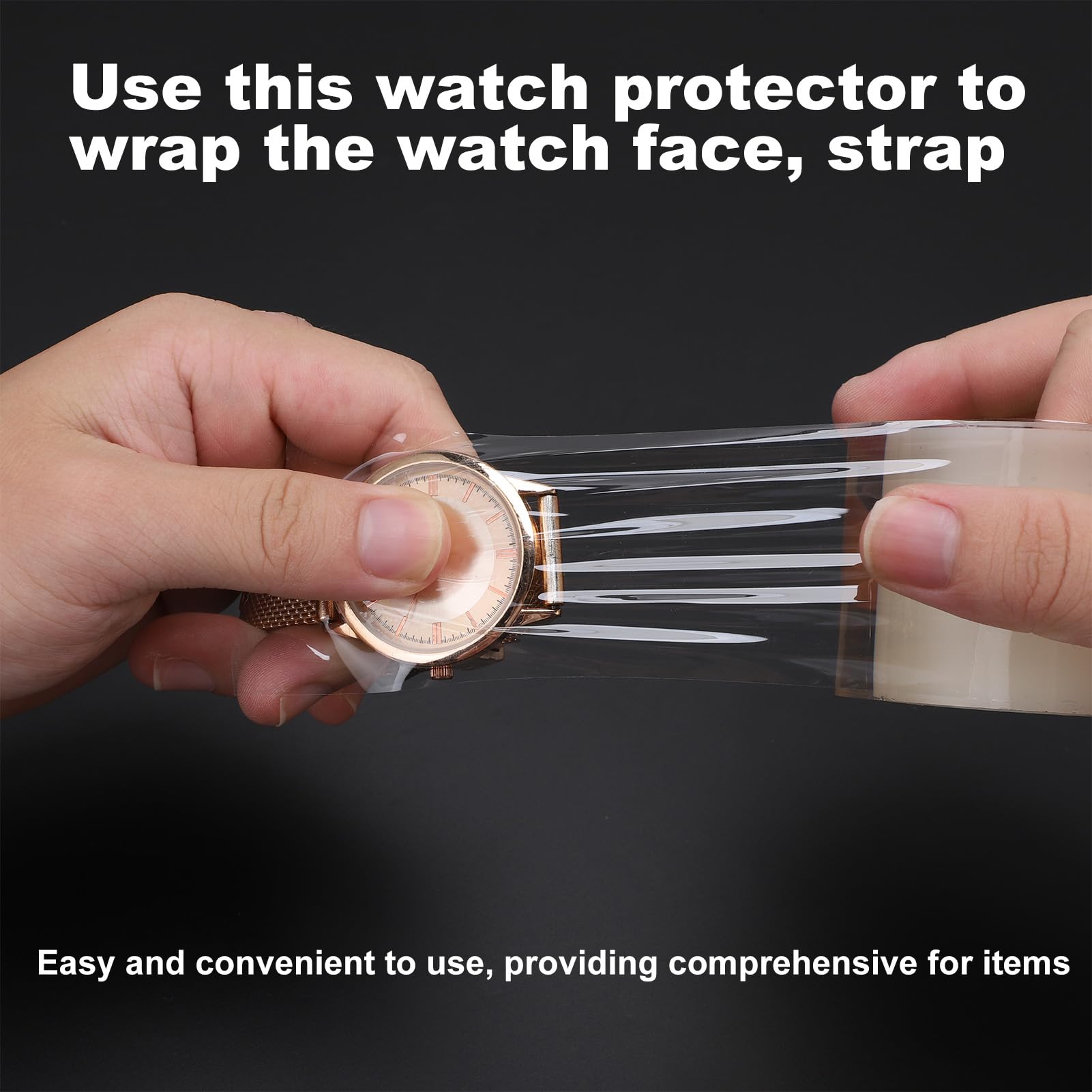 Premium Anti-Static Watch Screen Protector Film - 2 Pack, 2 x 2.9 Inch Transparent Plastic Wrap for Watches & Jewelry | Scratch, Fingerprint & Dust Protection | Perfect for Rolex, Apple Watch, Luxury Watches & Jewelry Display Cases