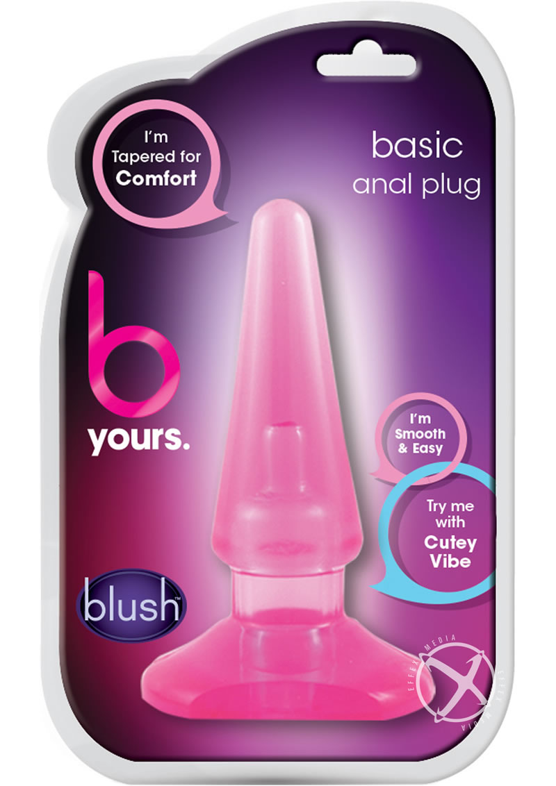 Premium Pink Silicone Butt Plug - B Yours Basic Anal Plug for Beginners & Advanced Users - Comfortable & Safe for Solo Play & Couples Use