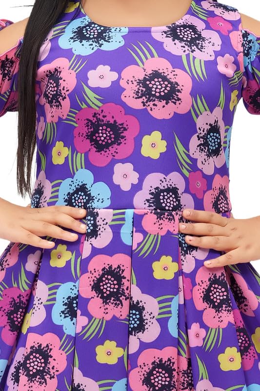 A.R.K. Girls Maxi Dresses - Elegant Floral Summer Party Dresses for Toddler to Teen, Perfect for Birthday, Easter, Wedding & Special Occasions