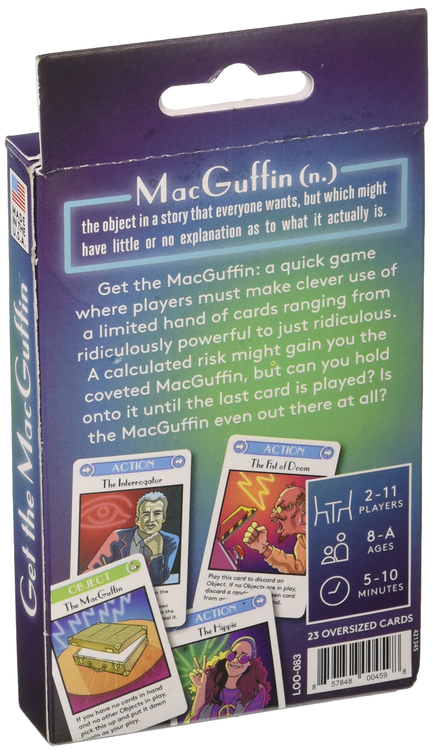 Looney Labs Get The MacGuffin Card Game - Fun Pop Culture Party Game for Adults & Kids - Perfect for Family Game Nights & Social Gatherings