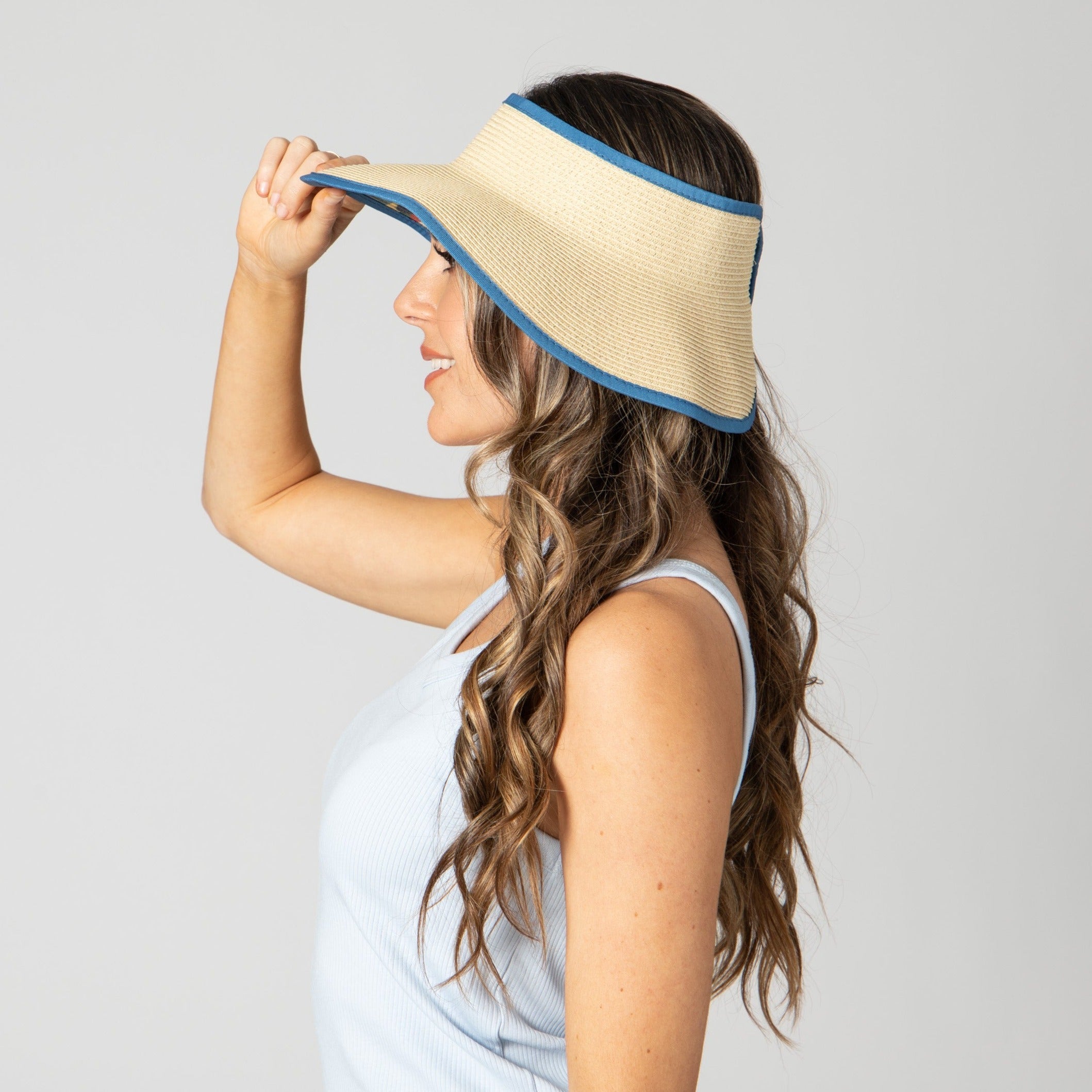 Stylish All Over Roll Up Visor with Underbrim Print - Perfect for Outdoor Sports, Beach & Summer Fashion