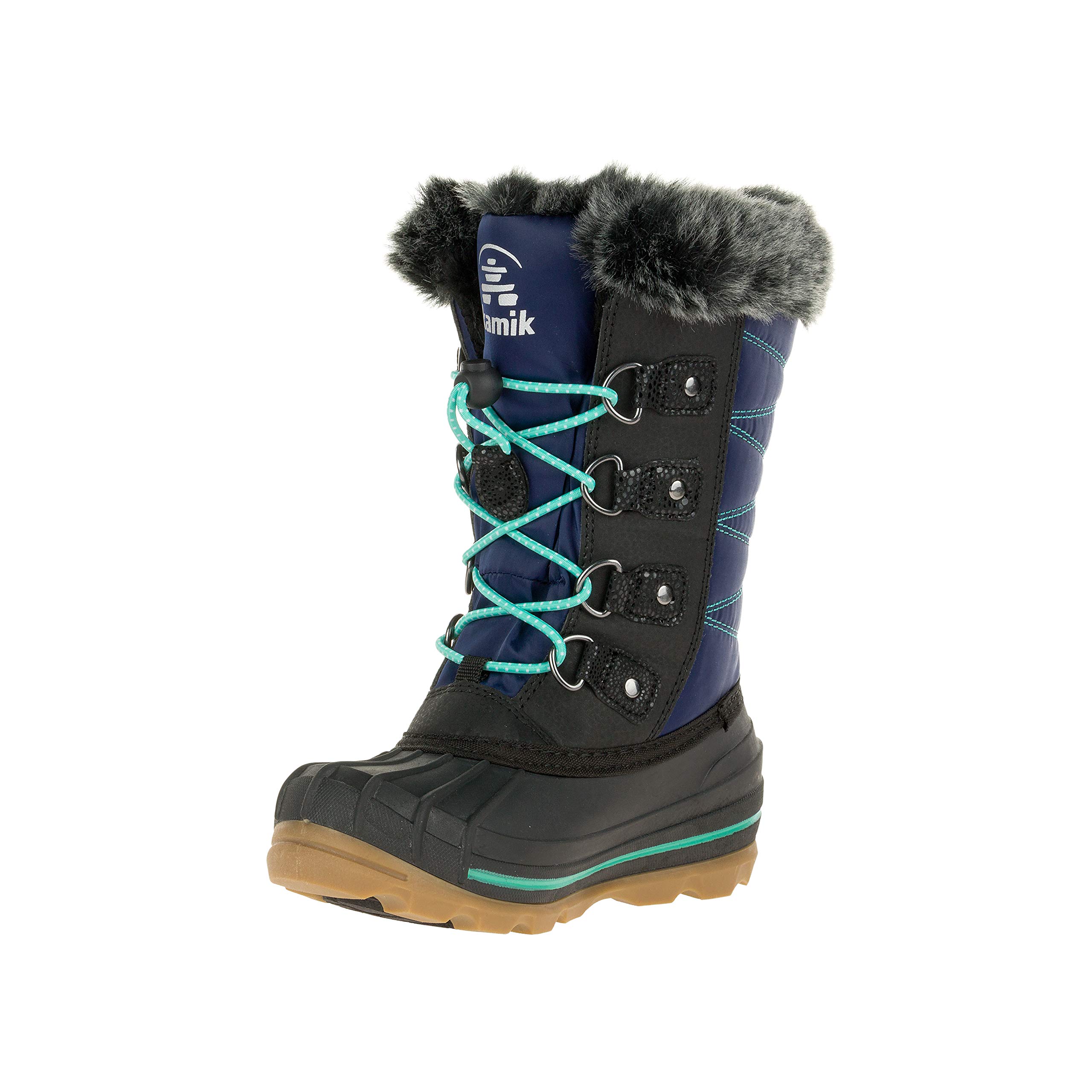 Kamik Kids' Frostylake Waterproof Winter Boots for Boys & Girls - Warm Snow Boots for Cold Weather, Outdoor Play & Winter Activities