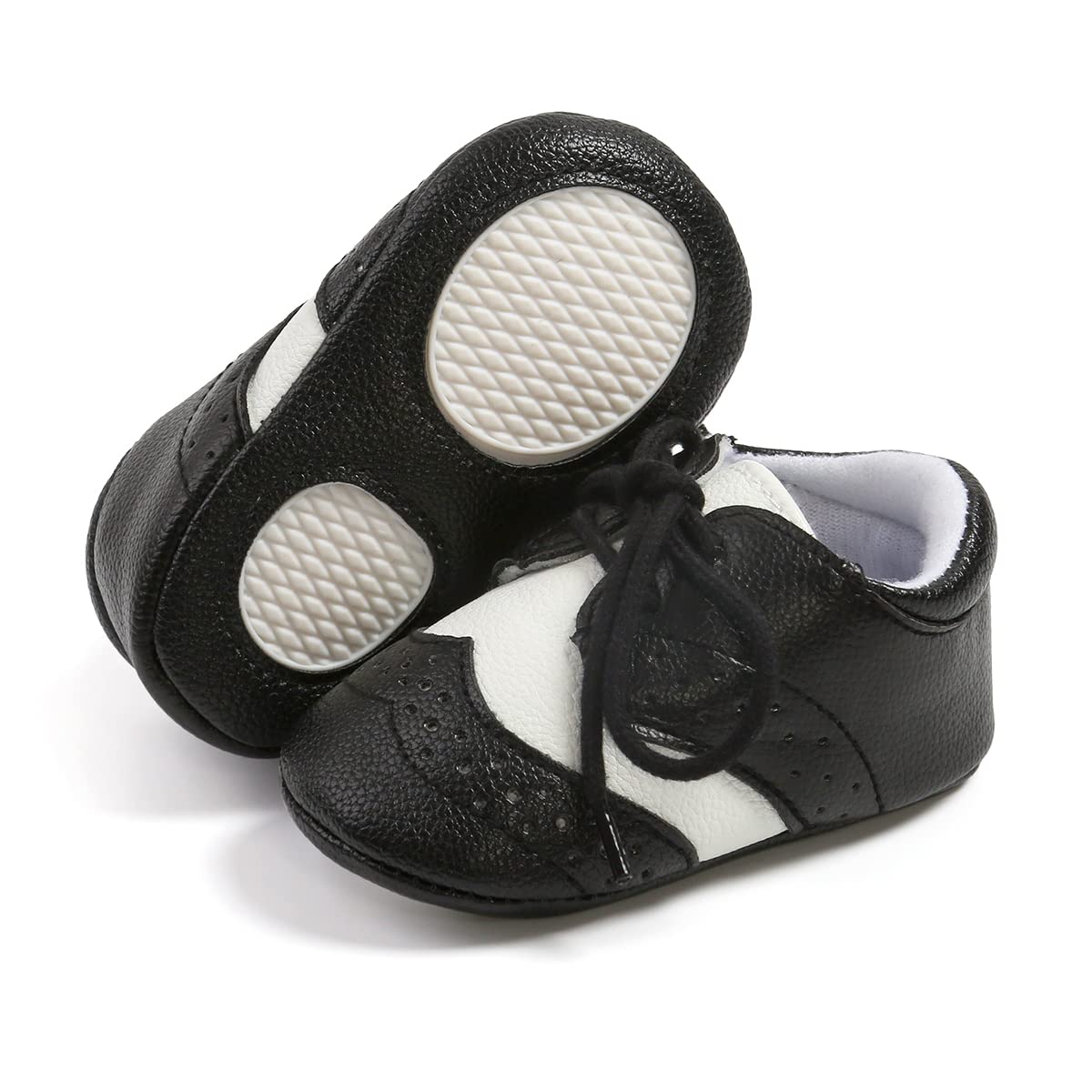 **Non-Slip Rubber Sole Baby Boys & Girls High-Top PU Leather Sneakers – First Walking Shoes for Toddlers & Newborns – Perfect for Indoor Play, Outdoor Adventures & Special Occasions**