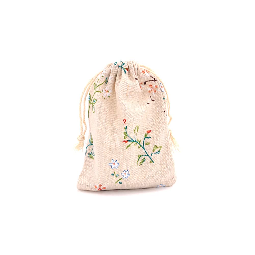 15 Pcs Natural Burlap Gift Bags with Cotton Drawstring - Reusable Jewelry Pouches & Wedding Favor Bags for Christmas, Birthday Party, Baby Shower & DIY Crafts