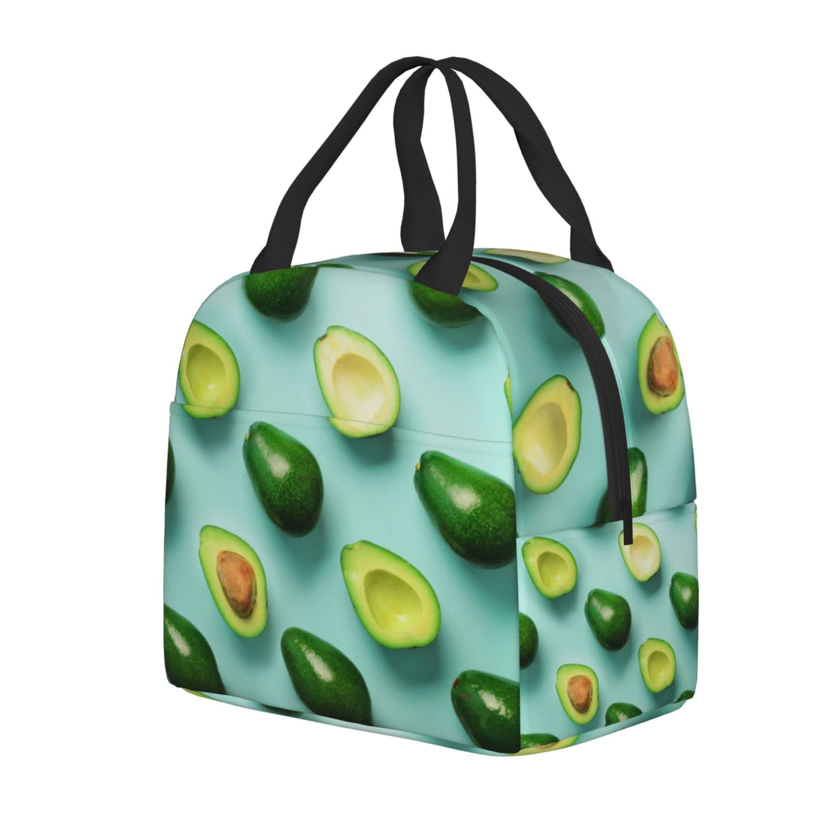 Insulated Avocado Lunch Box - Reusable Eco-Friendly Lunch Bag for Women & Men, Perfect for Office, Camping, Hiking, Picnic, Beach & Travel - Keep Food Fresh On The Go