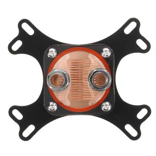 High Performance 50mm Copper Base CPU Water Cooling Block for AM4 Socket - Efficient Liquid Cooling Solution for Gaming PCs and Overclocking Rigs