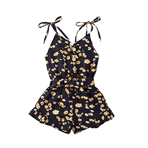 Flowers-navy Blue