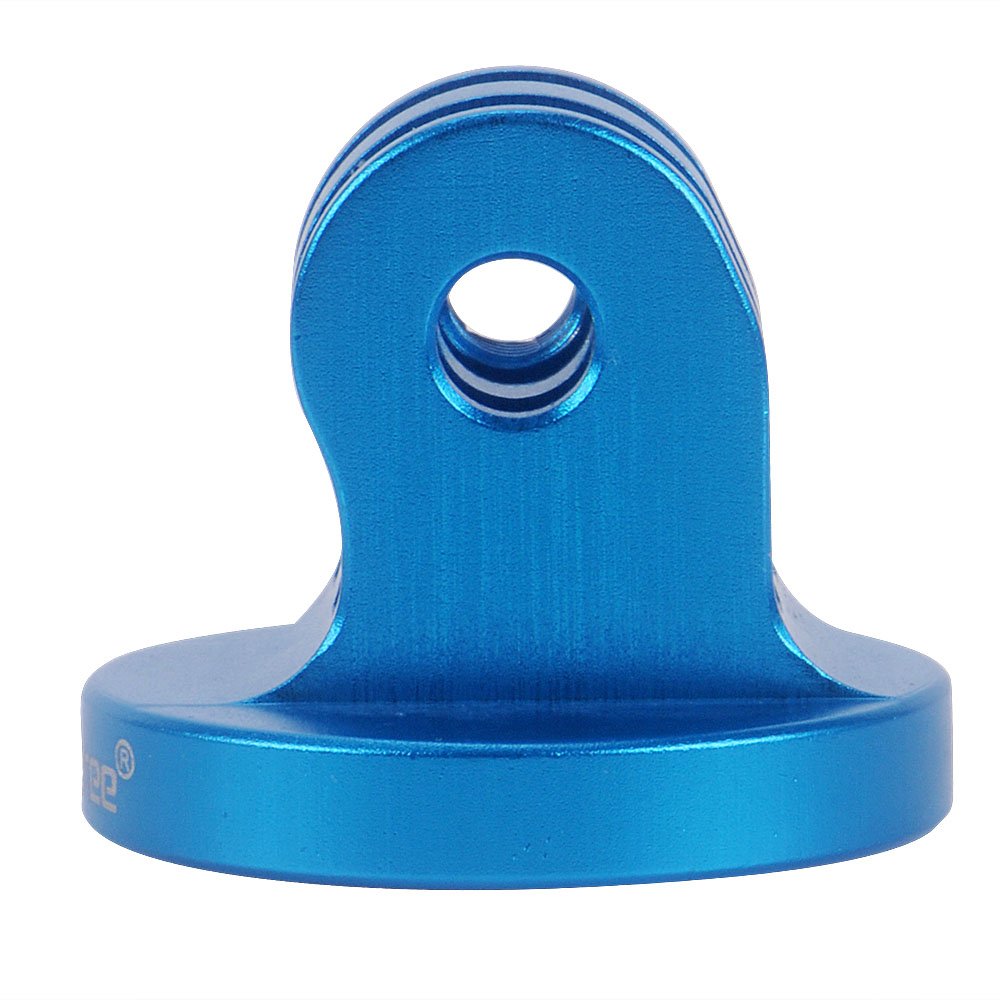 Smatree Aluminum Tripod Mount Adapter for GoPro Hero 13/12/11/10/9/8/7/6/5/4/3+/3/2/1 & DJI Osmo Action 5 Pro/4/3 - Durable Camera Accessory for Vlogging, Travel & Outdoor Adventures (Blue)