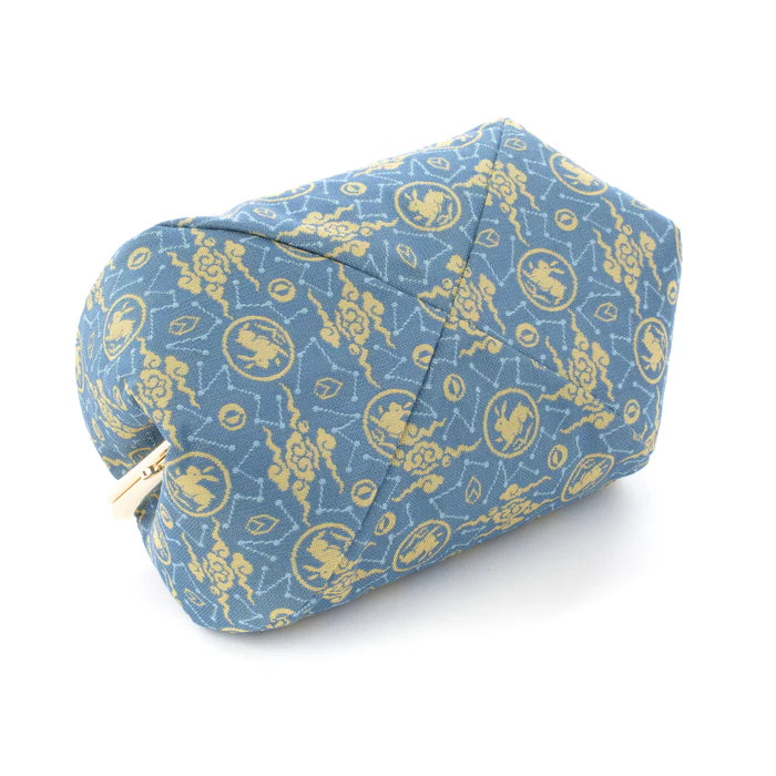 Nishijin Woven Small Rabbit Design Pouch - Handmade in Kyoto Japan | Cosmetic & Makeup Organizer | Japanese Gamaguchi Style | Travel Toiletry & Stationery Bag | Perfect for Daily Use, Gift Giving & Bag Organization